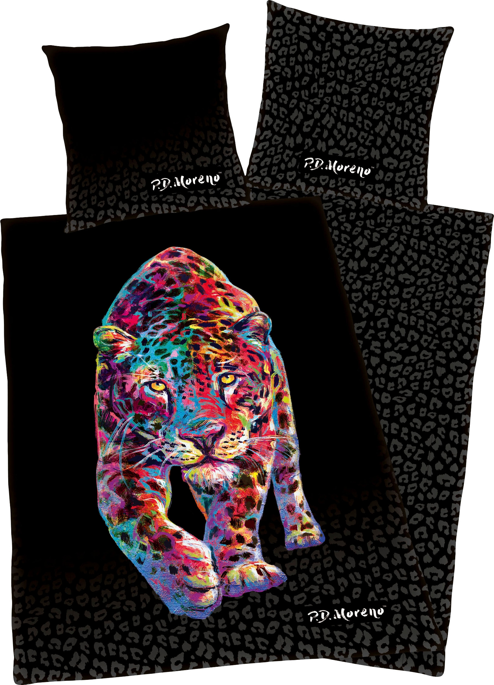 Wendebettwäsche »P.D. Moreno«, mit tollem Leoparden-Motiv