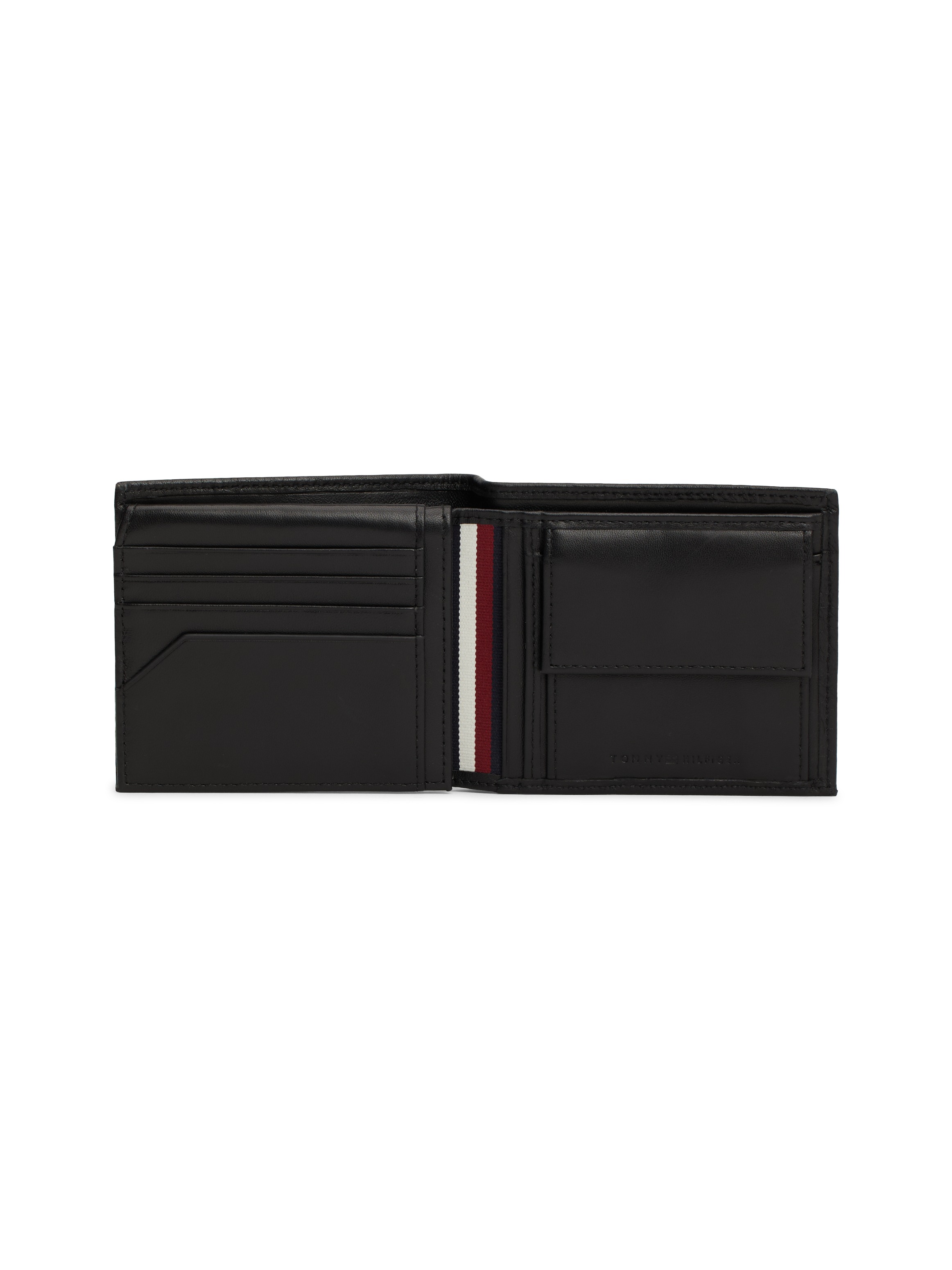 Tommy Hilfiger Geldbörse »Men TH PREMIUM CC FLAP AND COIN Bifold Wallet«, Herren Portemonnaie Leder