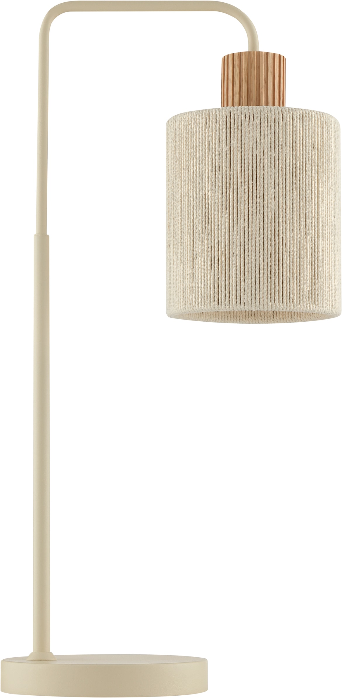 Brilliant Tischleuchte »Arlo« E27 1 Stk. E27 Fassung, 58 x 28 x 18 cm, Metall/Holz/Textil, beige