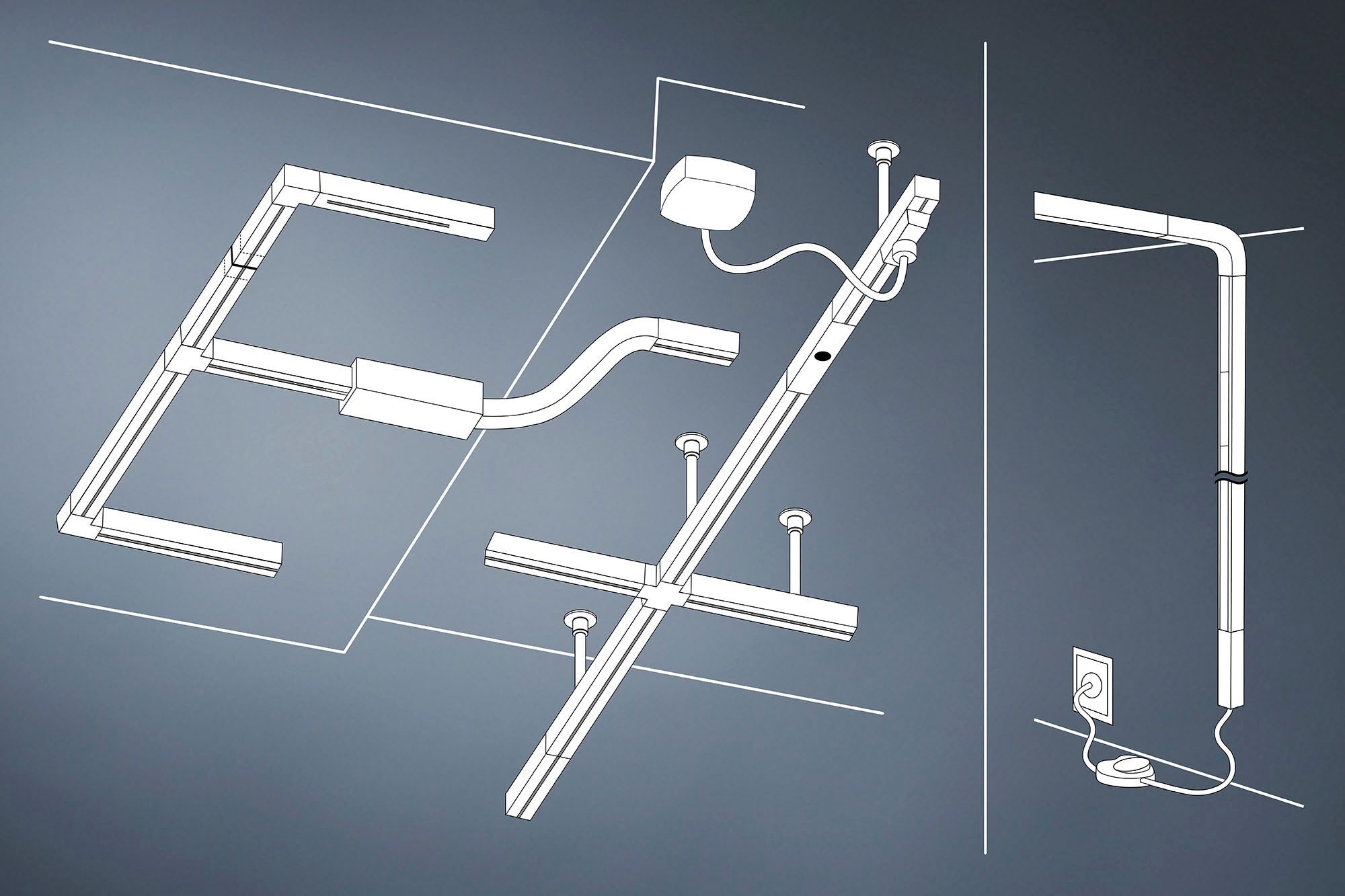 Paulmann Deckenleuchte »URail Spot Circle 1x5W 3000K 230V«, 1 flammig-flammig, 3-Step-Dimmbar