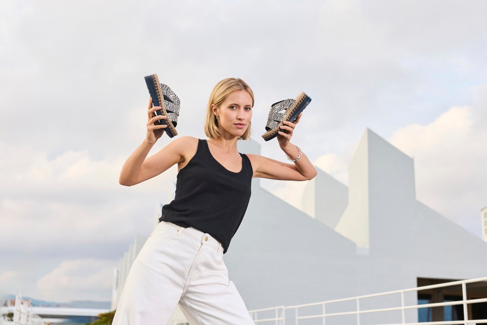 Thumbnail - Rieker Pantolette Keilabsatz, Sommerschuh, Schlappen mit Juteumrahmung