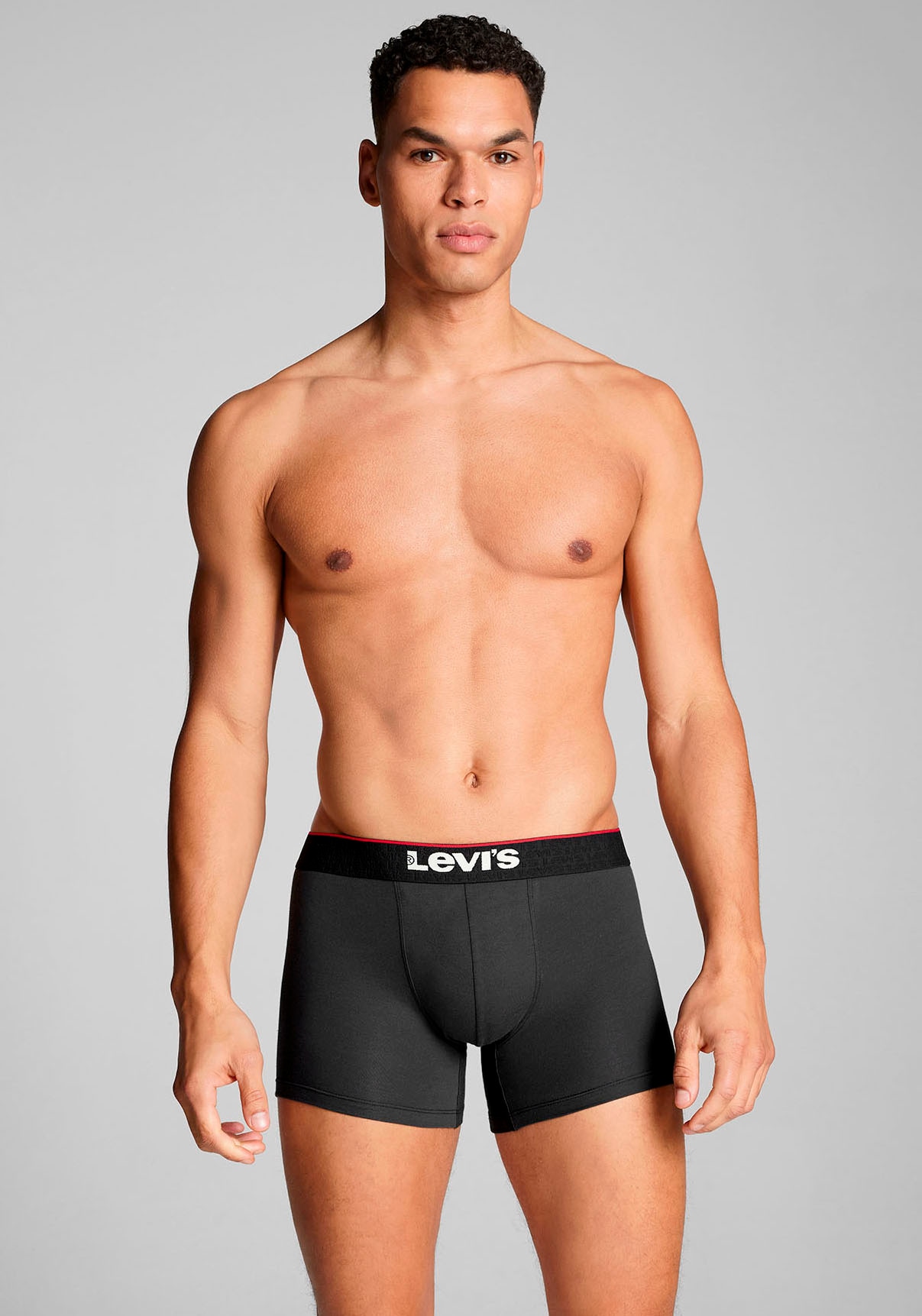 Levi's® Boxershorts, (2er-Pack), mit farbbesetztem Webgummibund