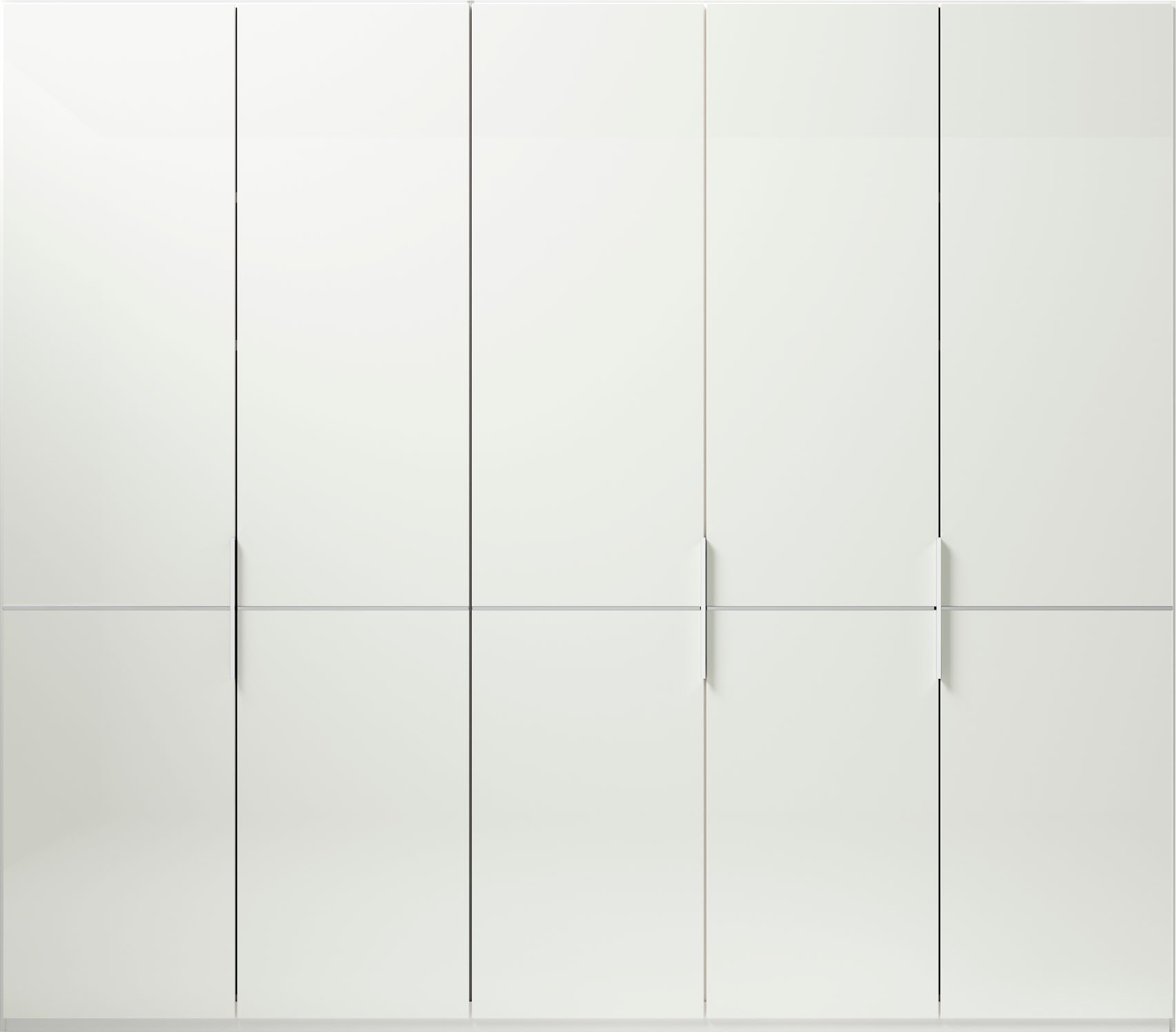 Thumbnail - Musterring Drehtürenschrank "Imola W", Einlegeböden und Kleiderstangen,mit Glastüren und Aufleistung in Chrom