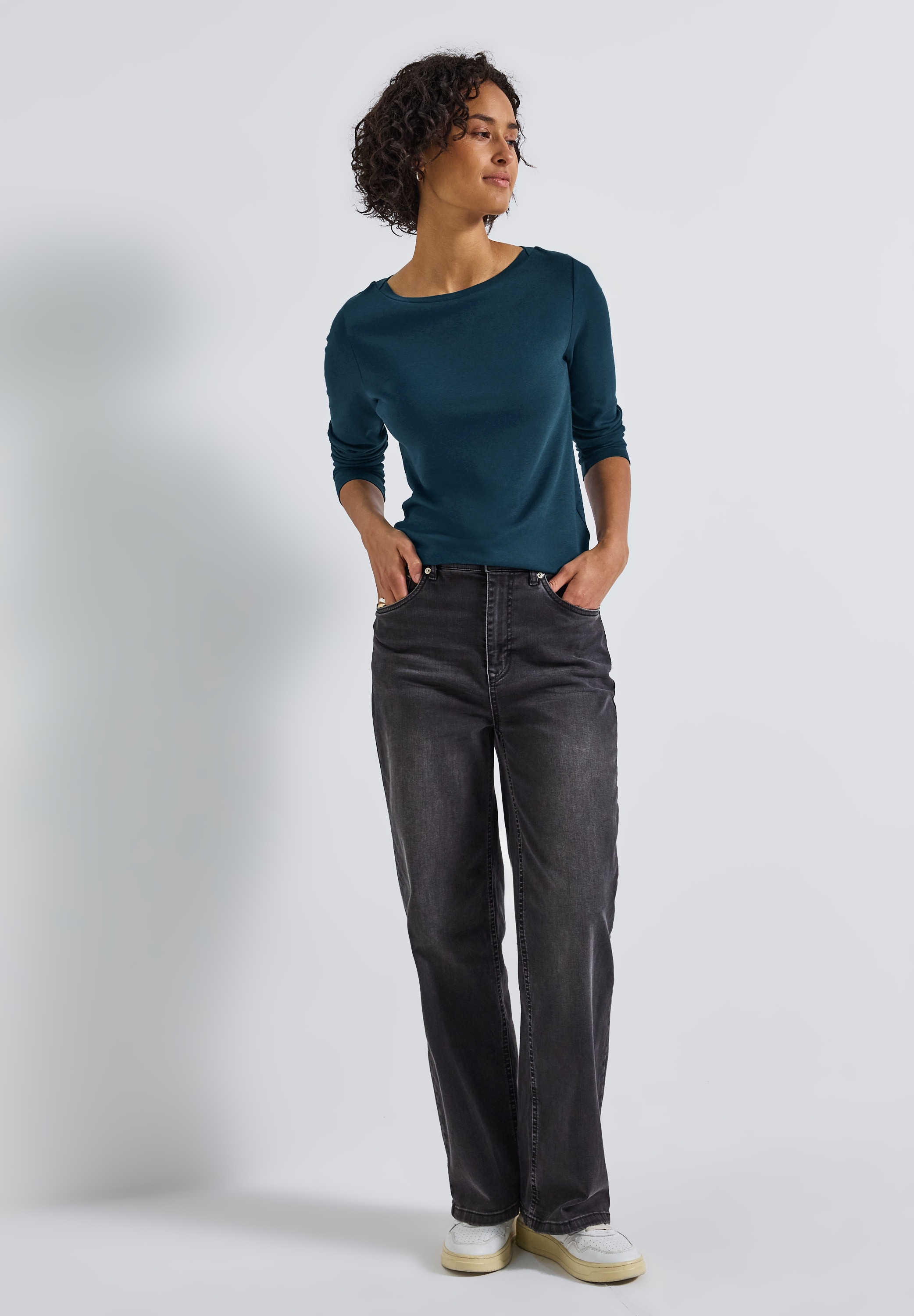 STREET ONE Langarmshirt, im soften Baumwoll-Mix