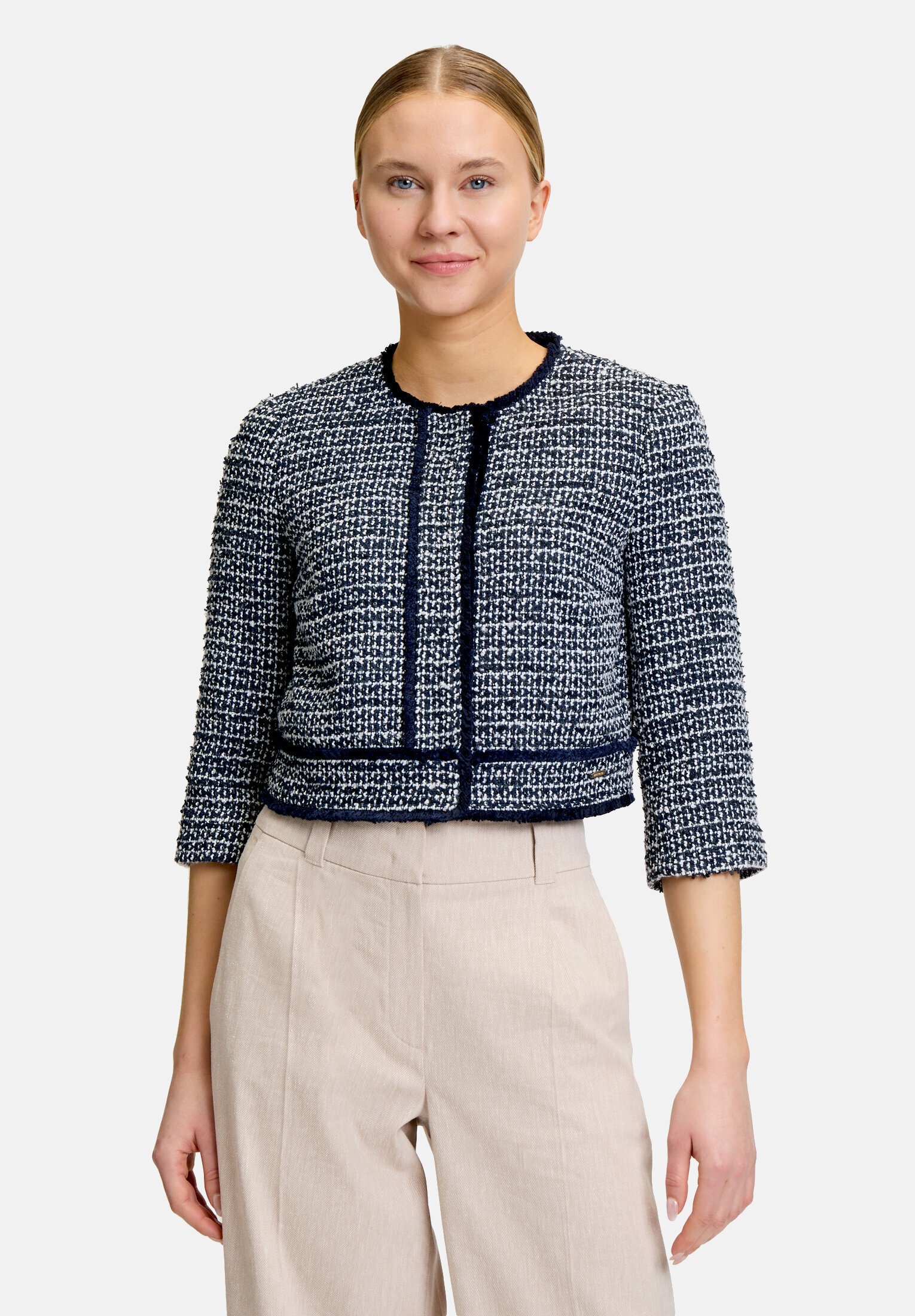 Betty&Co Jackenblazer »Damen mit aufgesetzten Taschen« Material