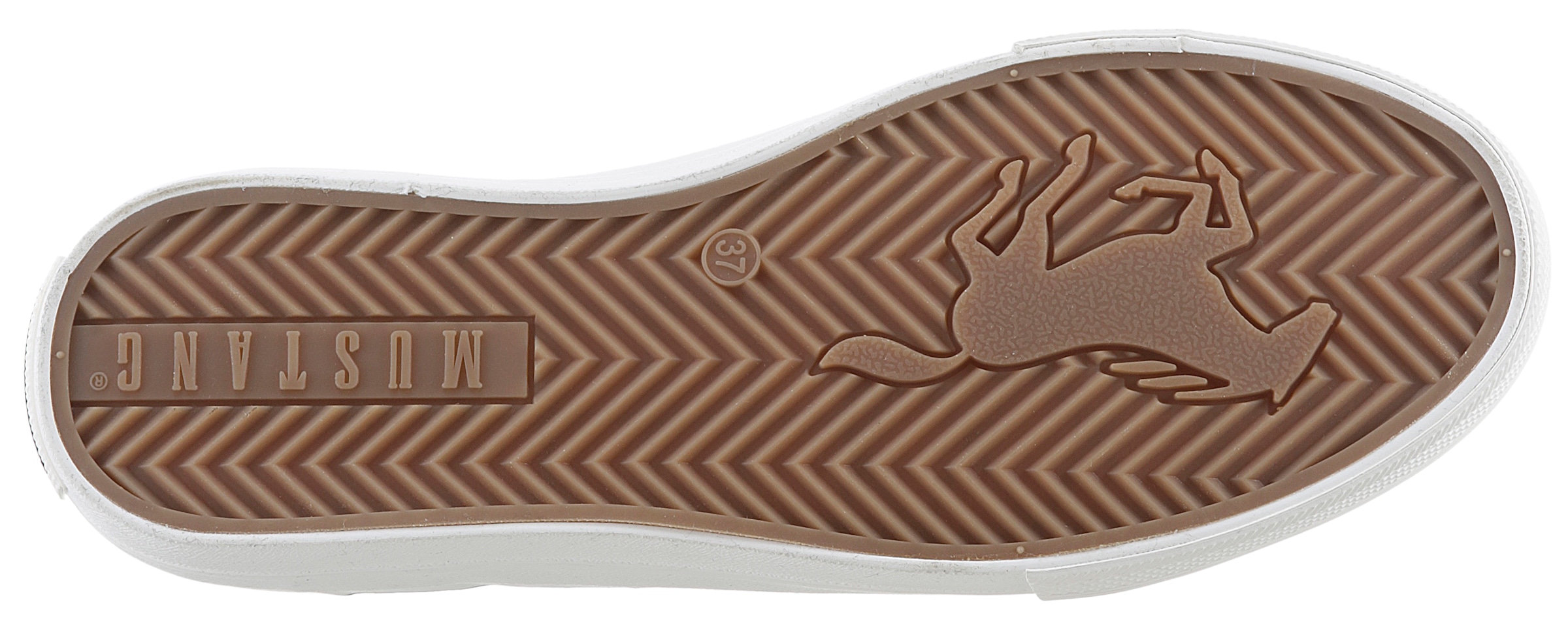 Mustang Shoes Sneaker, Freizeitschuh, Halbschuh, Schnürschuh, mit Gummikappe