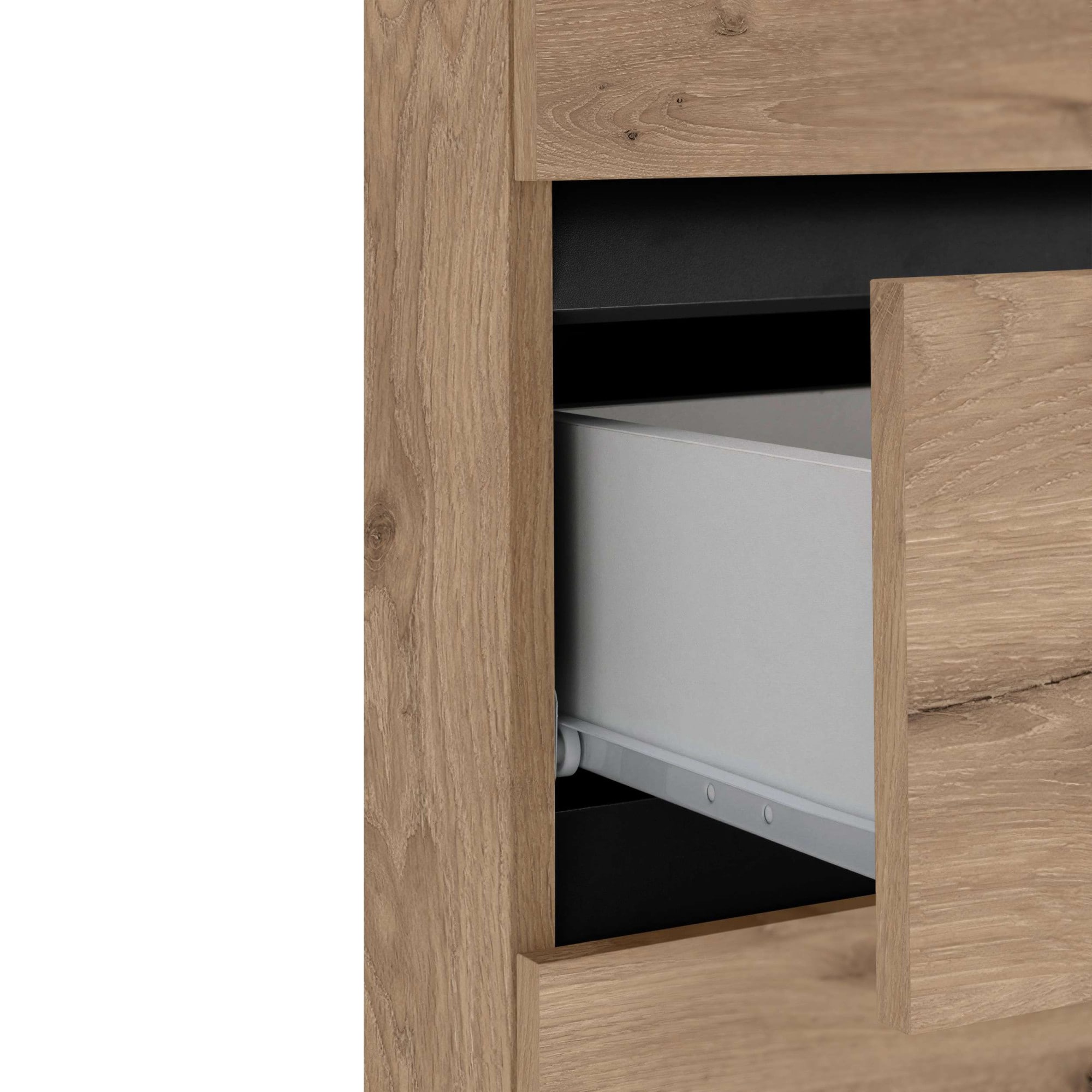 Home affaire Midischrank »Wisla«, mit 4 Türen & 1 Schublade, Breite 76 cm, Höhe 130 cm