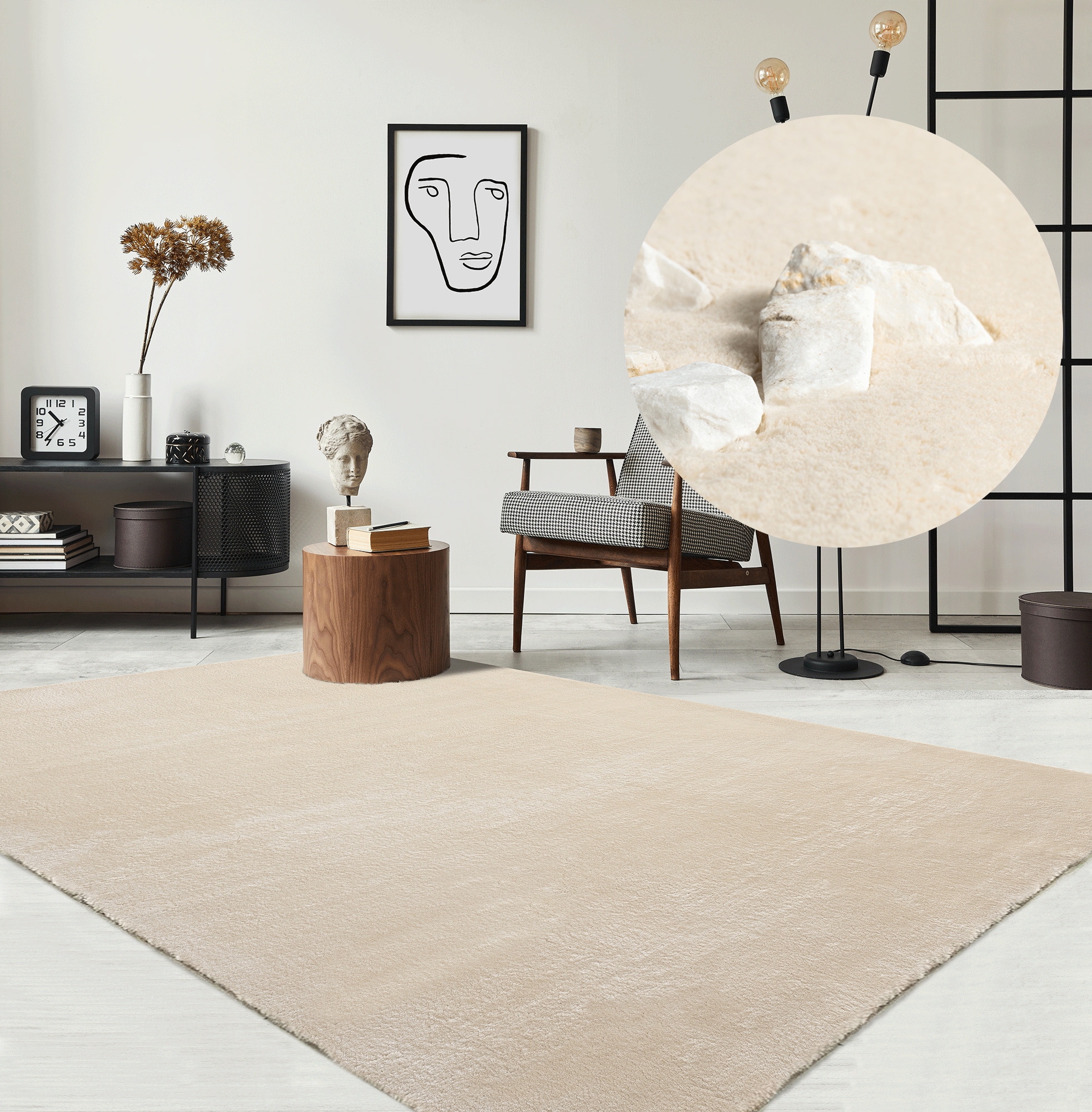 the carpet Teppich »Relax«, rechteckig, 16 mm Höhe, waschbarer Wohnzimmer Teppich modern rutschfest