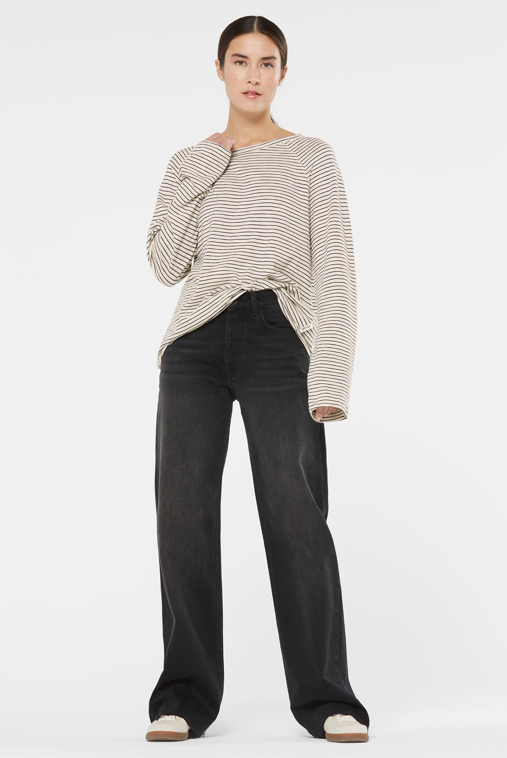 SENSES.THE LABEL Rundhalsshirt, aus Baumwolle
