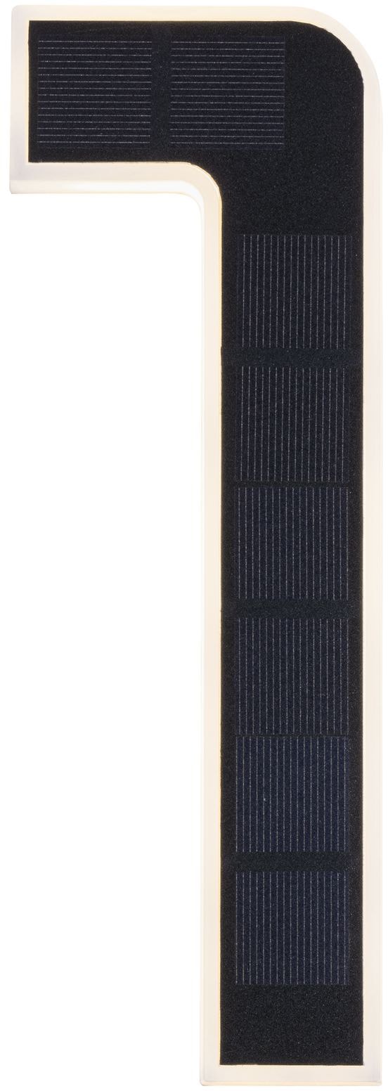 Paulmann LED Außen-Wandleuchte »Solar Hausnummer«, 1 flammig, Leuchtmittel LED-Modul | LED fest integriert, LED-Modul, Hausnummern, Buchstaben wählbar, Akku wechselbar