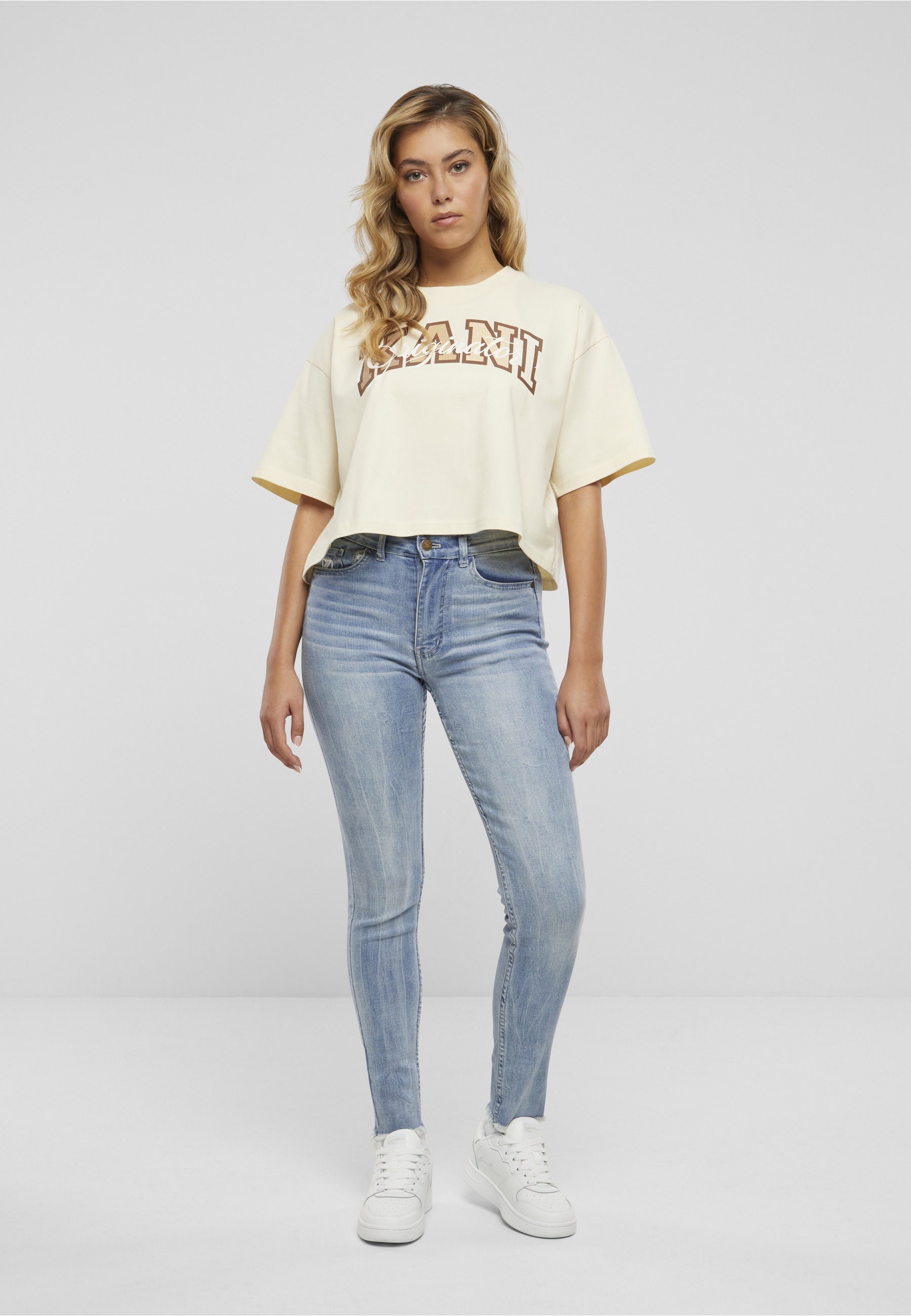 Karl Kani T-Shirt »Karl Kani Damen KW242-026-2 Karl Kani Serif Originator Crop Tee« 1