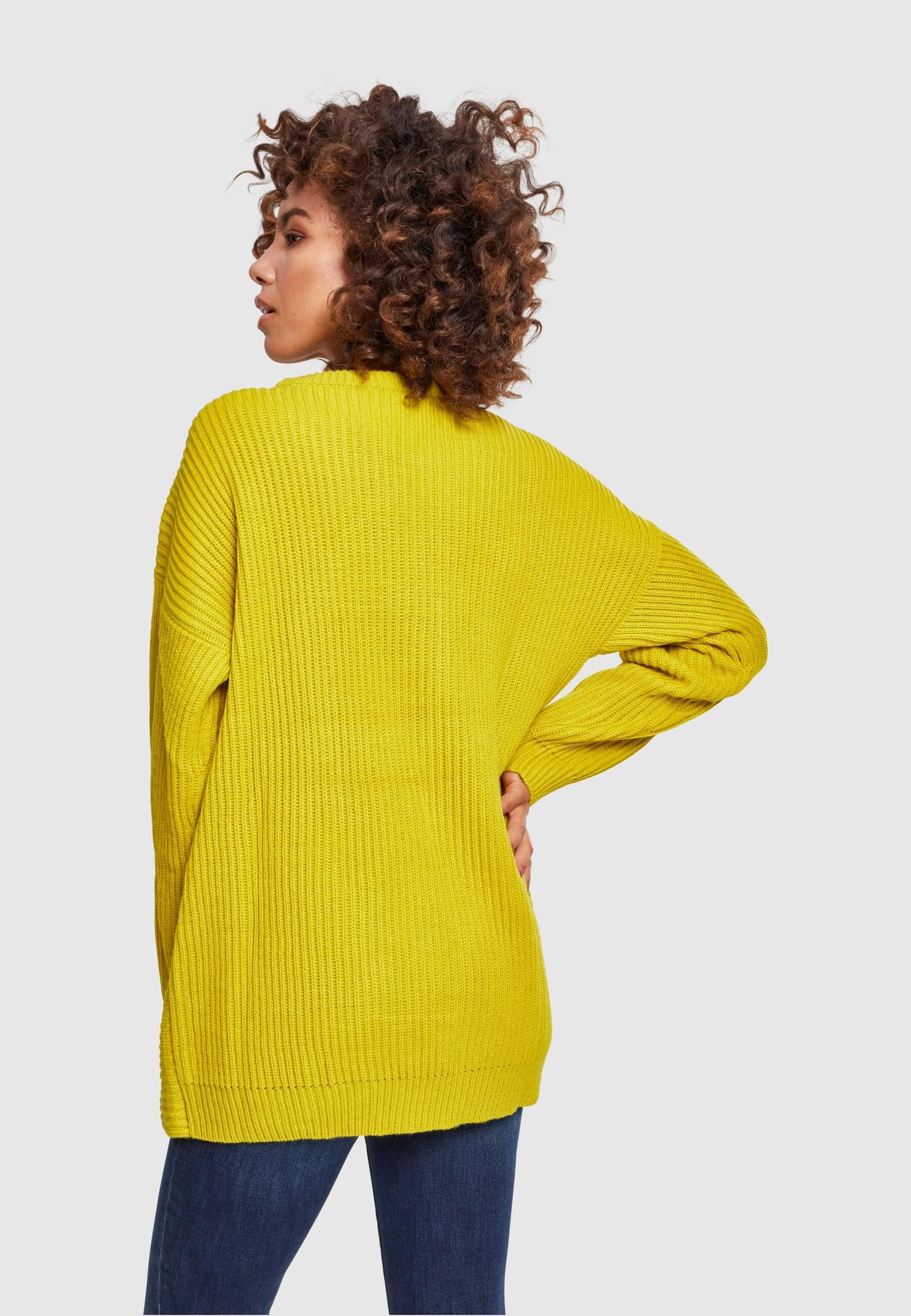 URBAN CLASSICS Rundhalspullover »Urban Classics Damen Ladies Wrapped Sweater«, (1 tlg.)