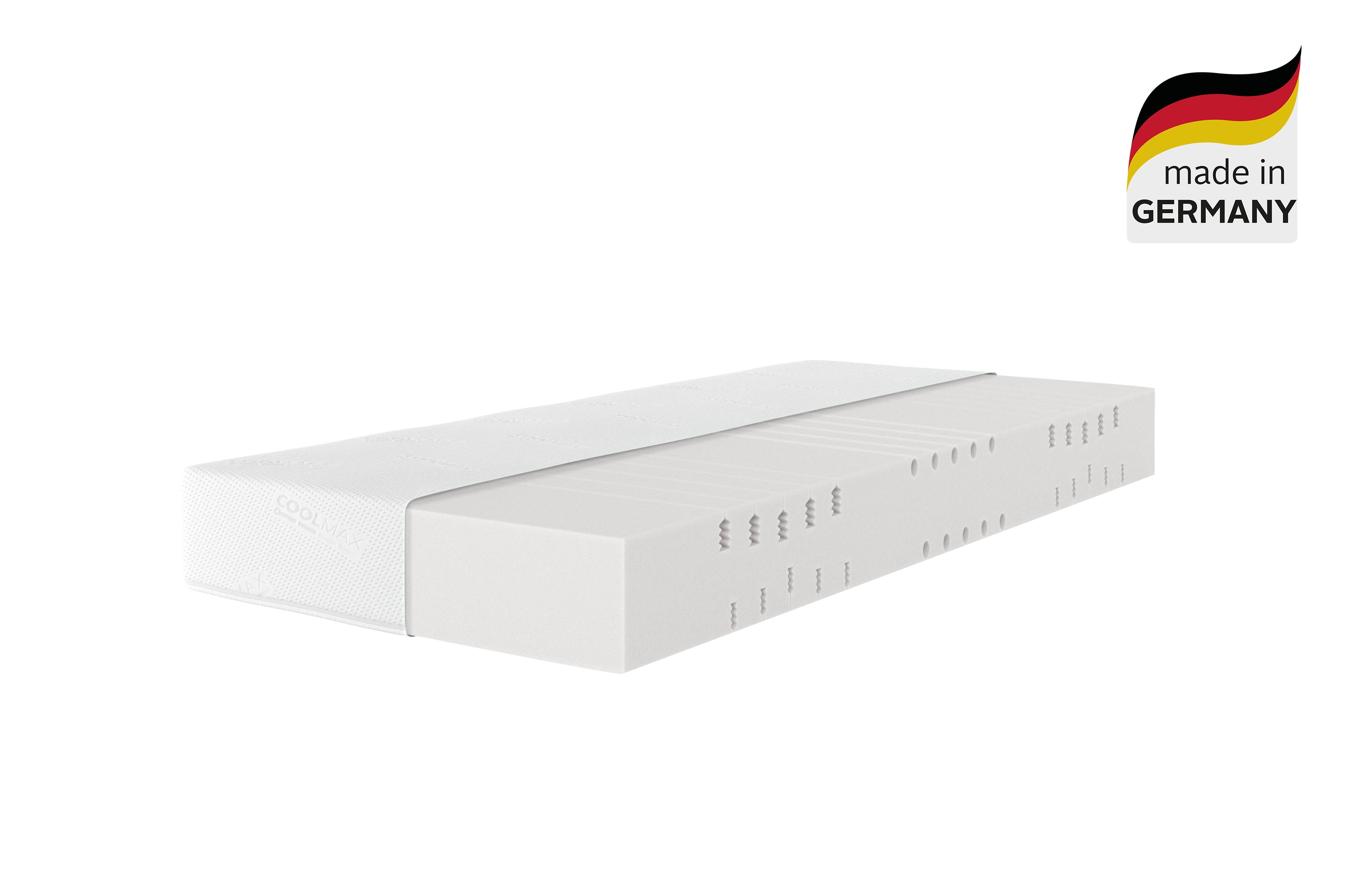 Komfortschaummatratze ÄLGDRÖM, B:80cm H:17cm L:200cm, weiß, Bezug: 100% Polyester. Bezug (oben): 100% Polyester. Bezug (unten): 87% Polyester, 13%