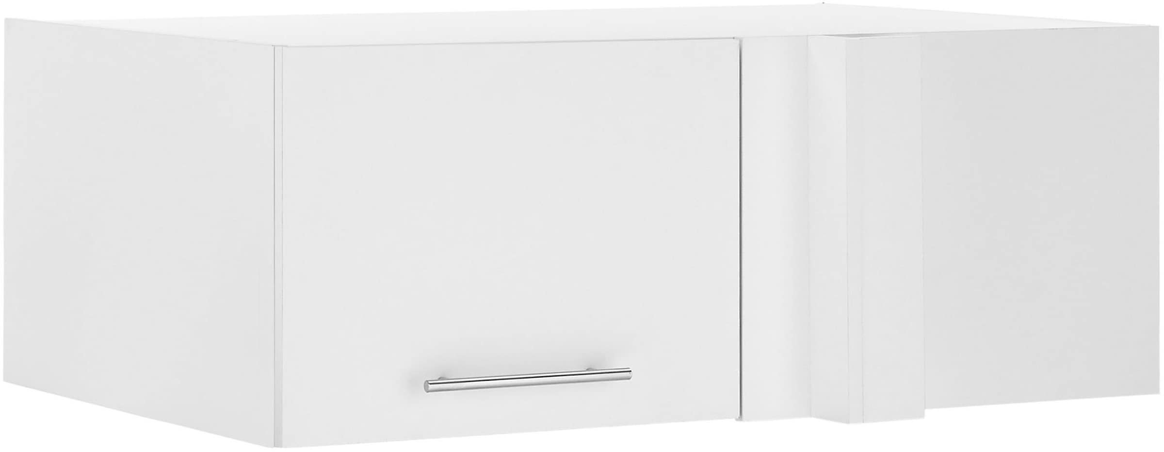 Aufsatzschrank LAUNDREEZY, B:100cm H:38cm T:68cmweiß matt, Holzwerkstoff, Küche, Schränke, "Laundreezy, Eck-Aufsatzschrank BxHxT 100x38x68 cm",