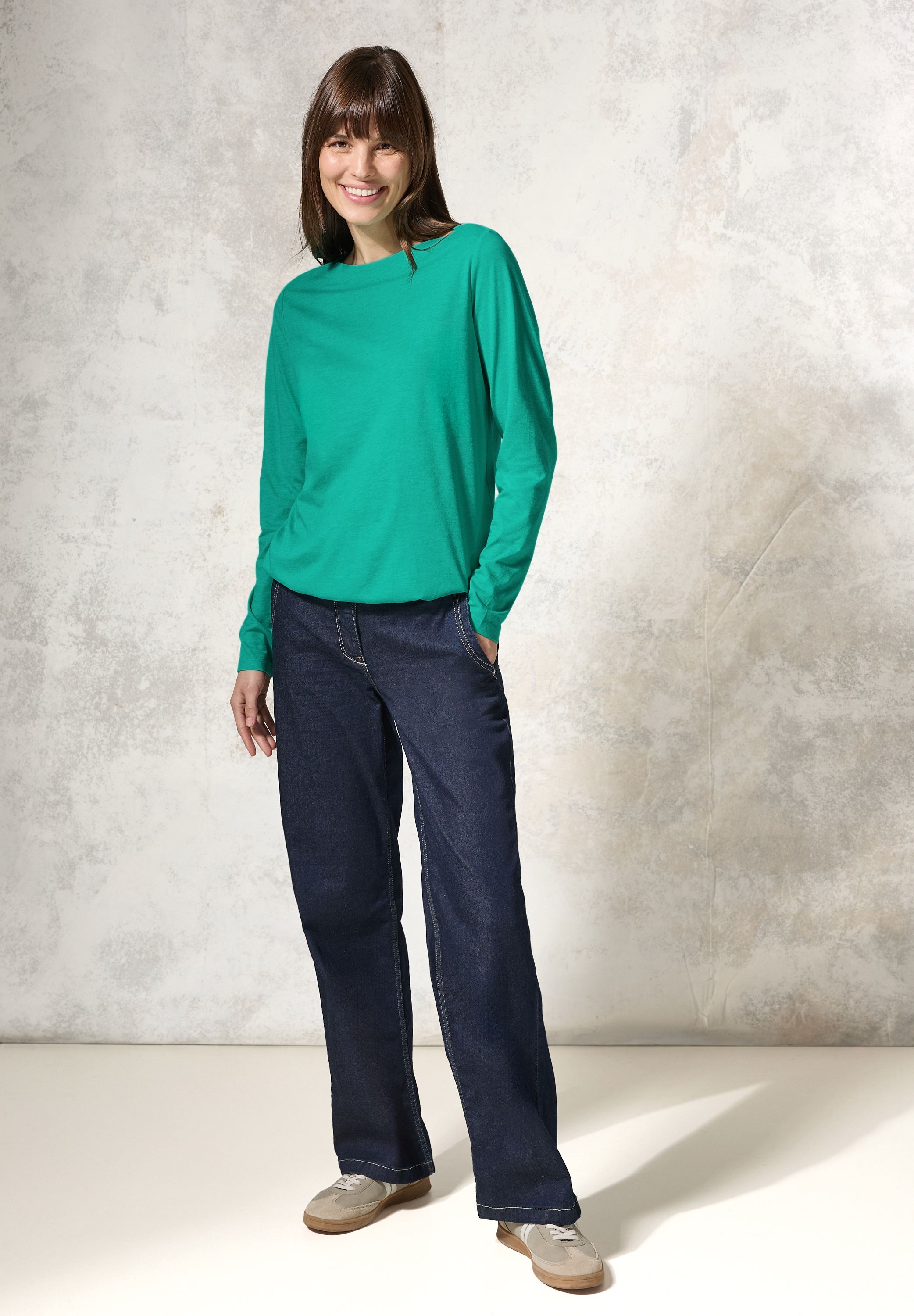 Thumbnail - Cecil Langarmshirt, mit U-Boot-Ausschnitt