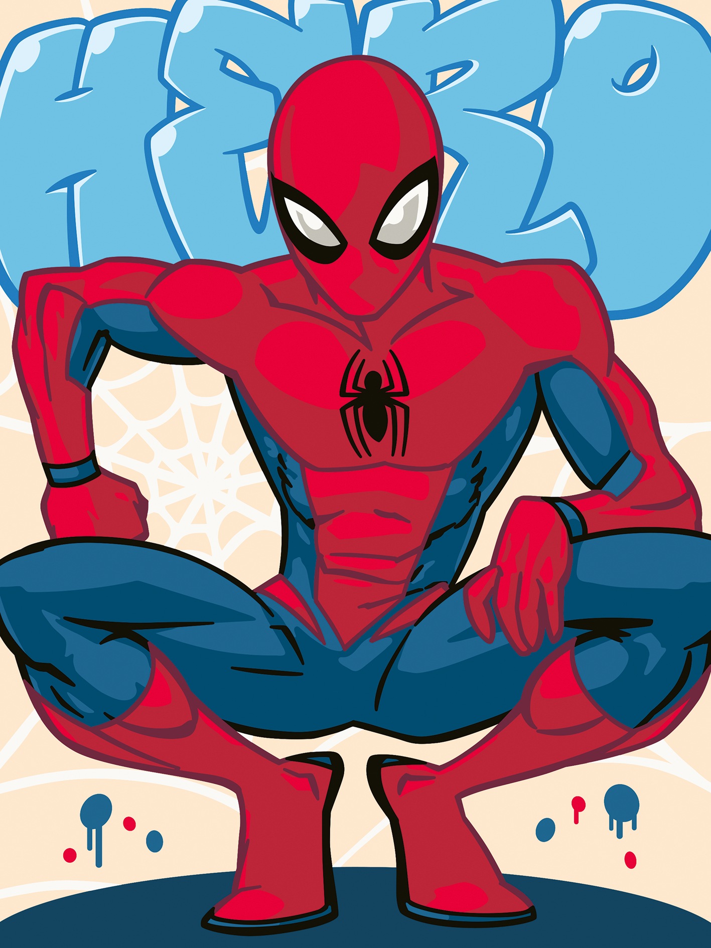 Ravensburger Malen nach Zahlen »CreArt, Adults Trend Marvel Der ultimative Spider-Man« Held der Nachbarschaft; Made in Europe