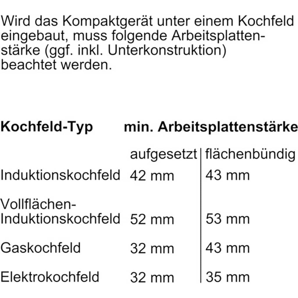 NEFF Backofen mit Mikrowelle »C24MS31N0«, N 70, C24MS31N0, EasyClean®