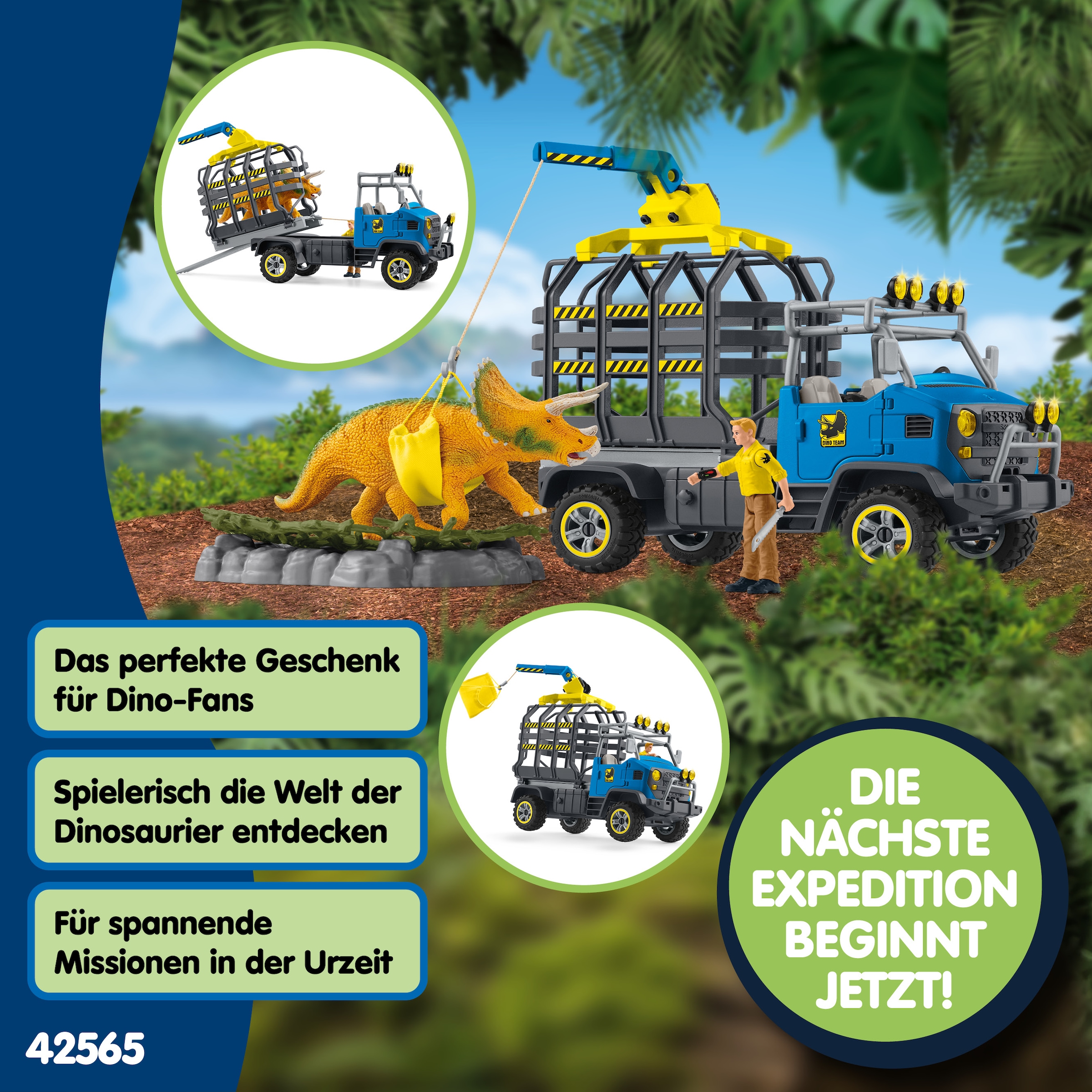 Schleich® Spielwelt »DINOSAURS, Dinosaurier Truck Mission (42565)«