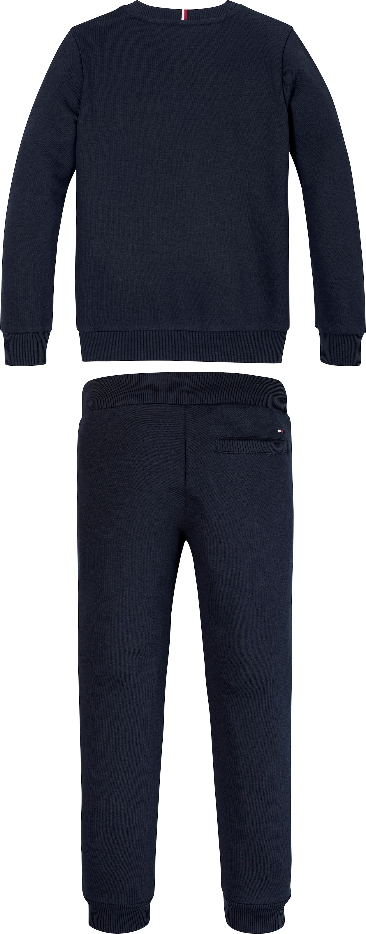Tommy Hilfiger Langarmshirt & Hose »TH RIB INSERT SET«, mit Logoschriftzug