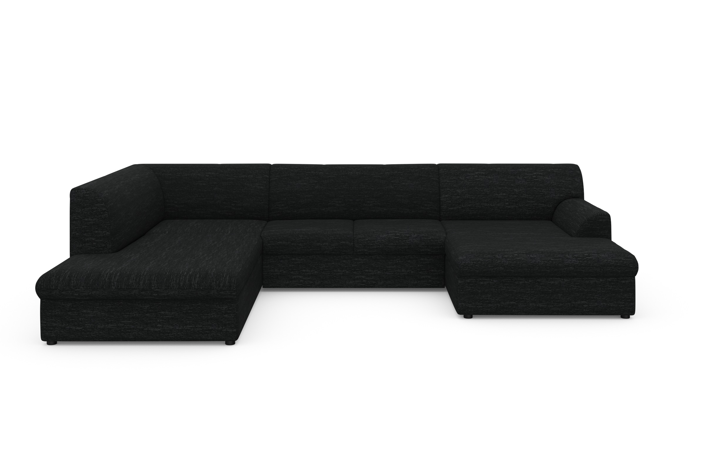 DOMO collection Wohnlandschaft »Topper, elegant und zeitlos, komfortabel, U-Form«, wahlweise mit Bettfunktion
