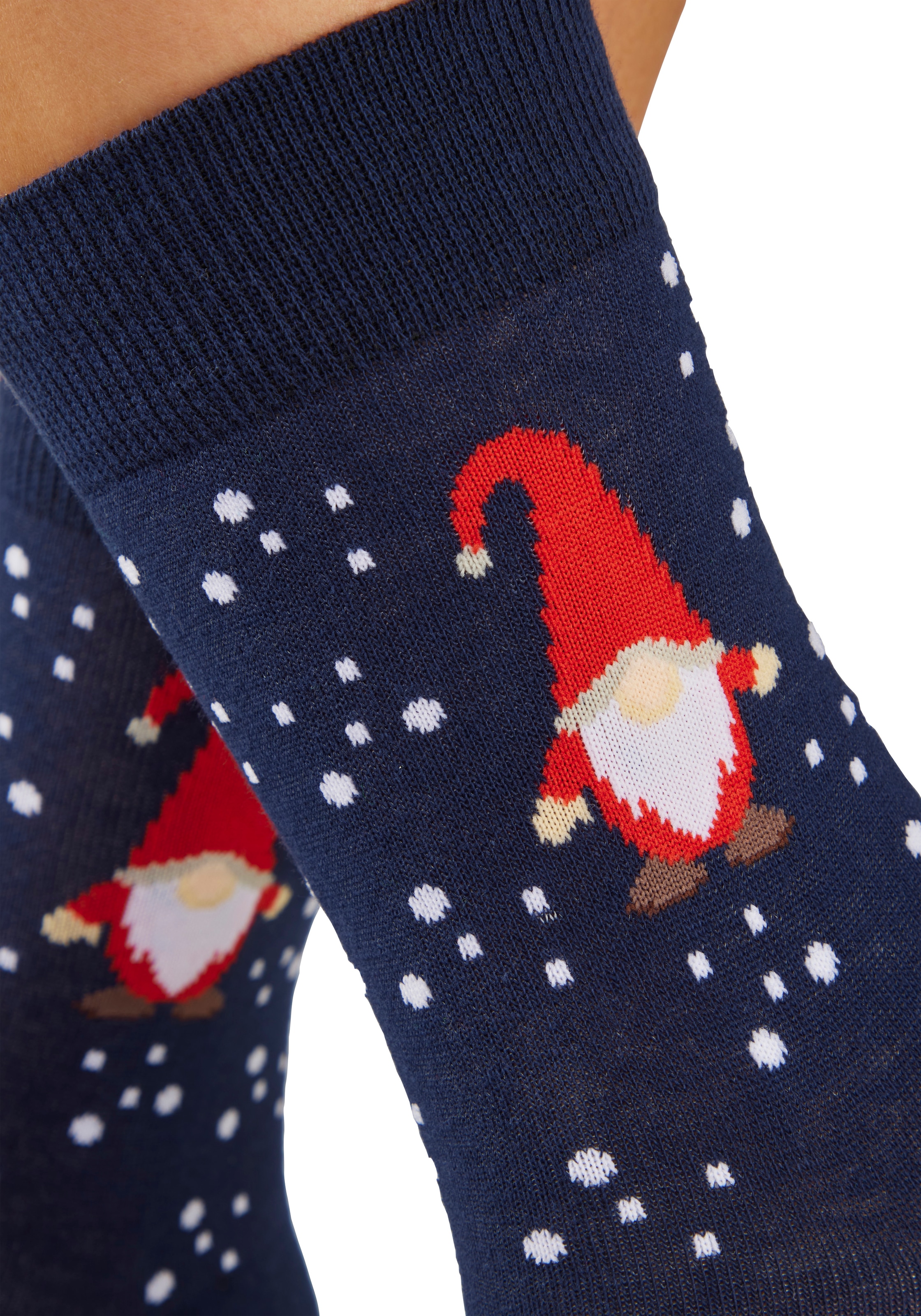 H.I.S Freizeitsocken »Damen Weihnachtssocken« Packung, 3 Paar tlg. mit lustigen Motiven
