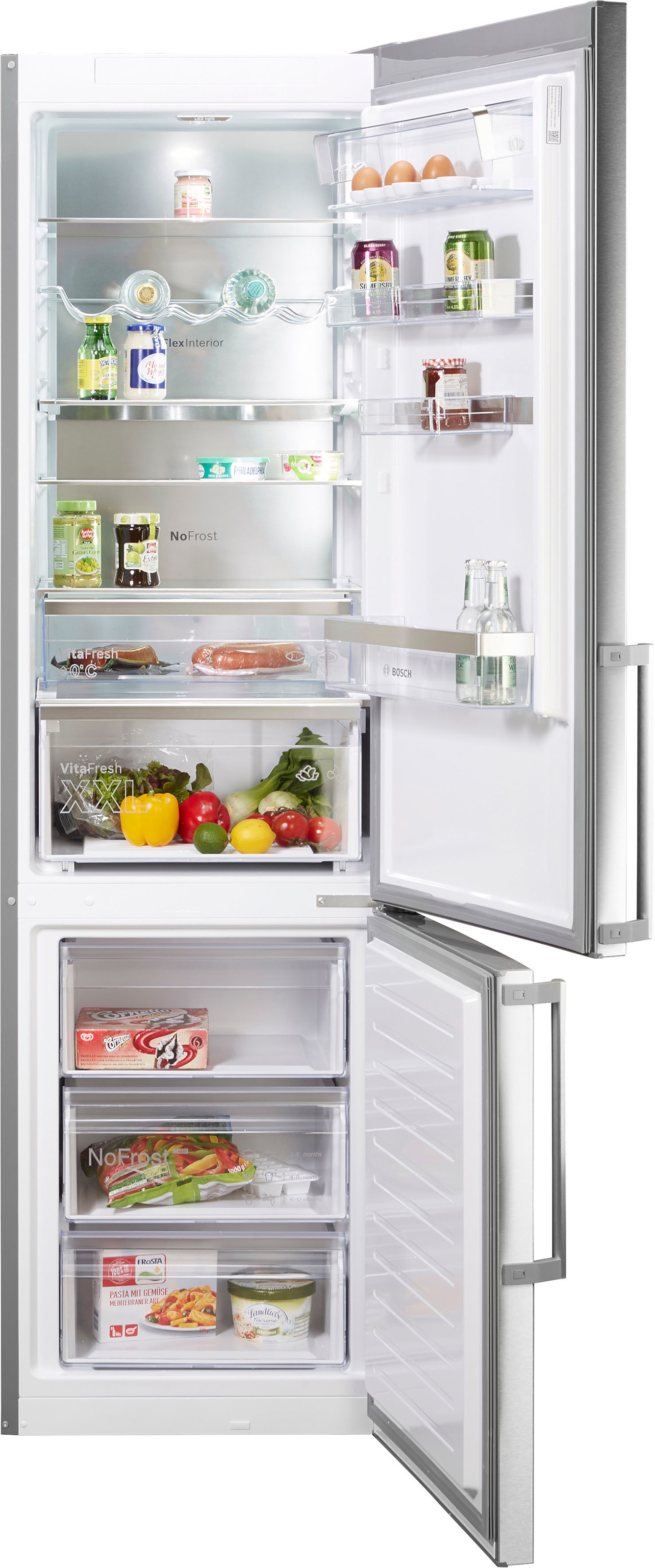 BOSCH Kühl-/Gefrierkombination, KGN39AIBT, 203 cm hoch, 60 cm breit