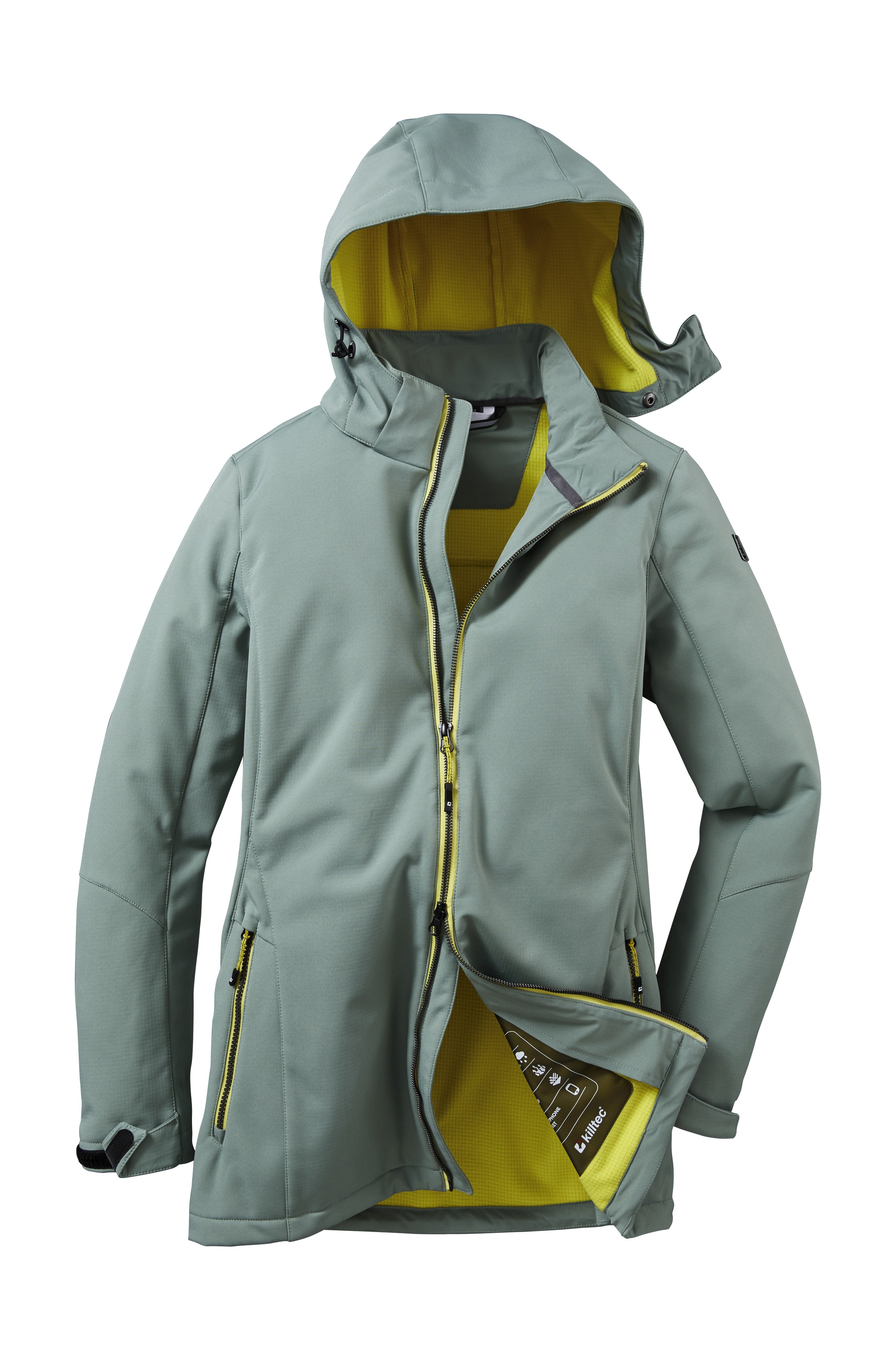 Thumbnail - Killtec Softshelljacke "KOW 8 WMN SFTSHLL JCKT" Softshelljacke: wasser- und windabweisend, regulierbare Details
