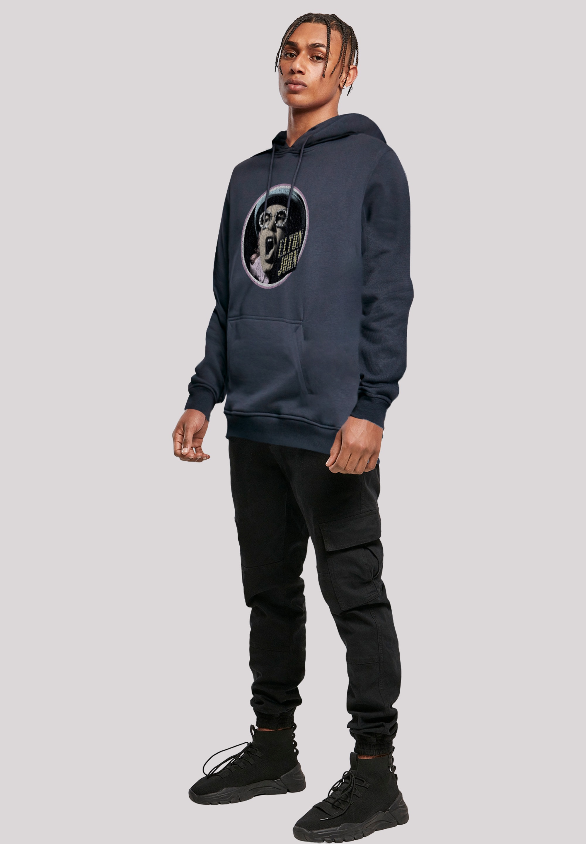 F4NT4STIC Kapuzenpullover »Elton John Vintage Circle«, Premium Qualität