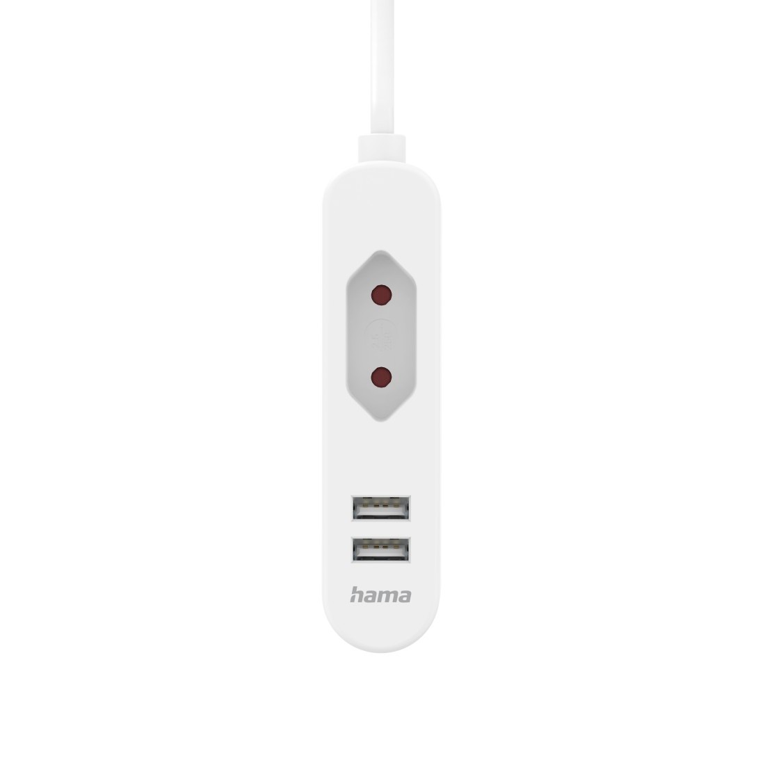 Hama Netzteil »USB-Netzteil mit 1,9 m langem Kabel und Eurobuchse, 2x USB-A, Weiß«