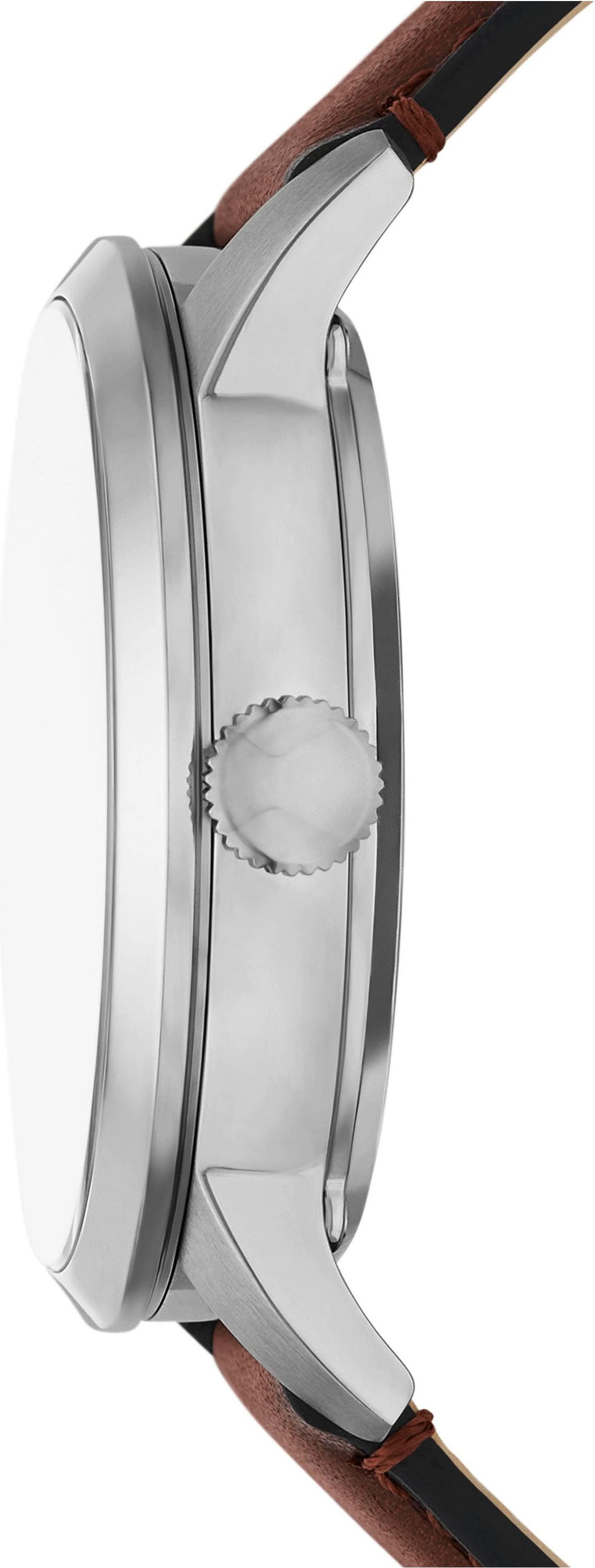 Fossil Automatikuhr »TOWNSMAN Automatic«, Armbanduhr, Herrenuhr, Mechanische Uhr, Lederarmband, analog