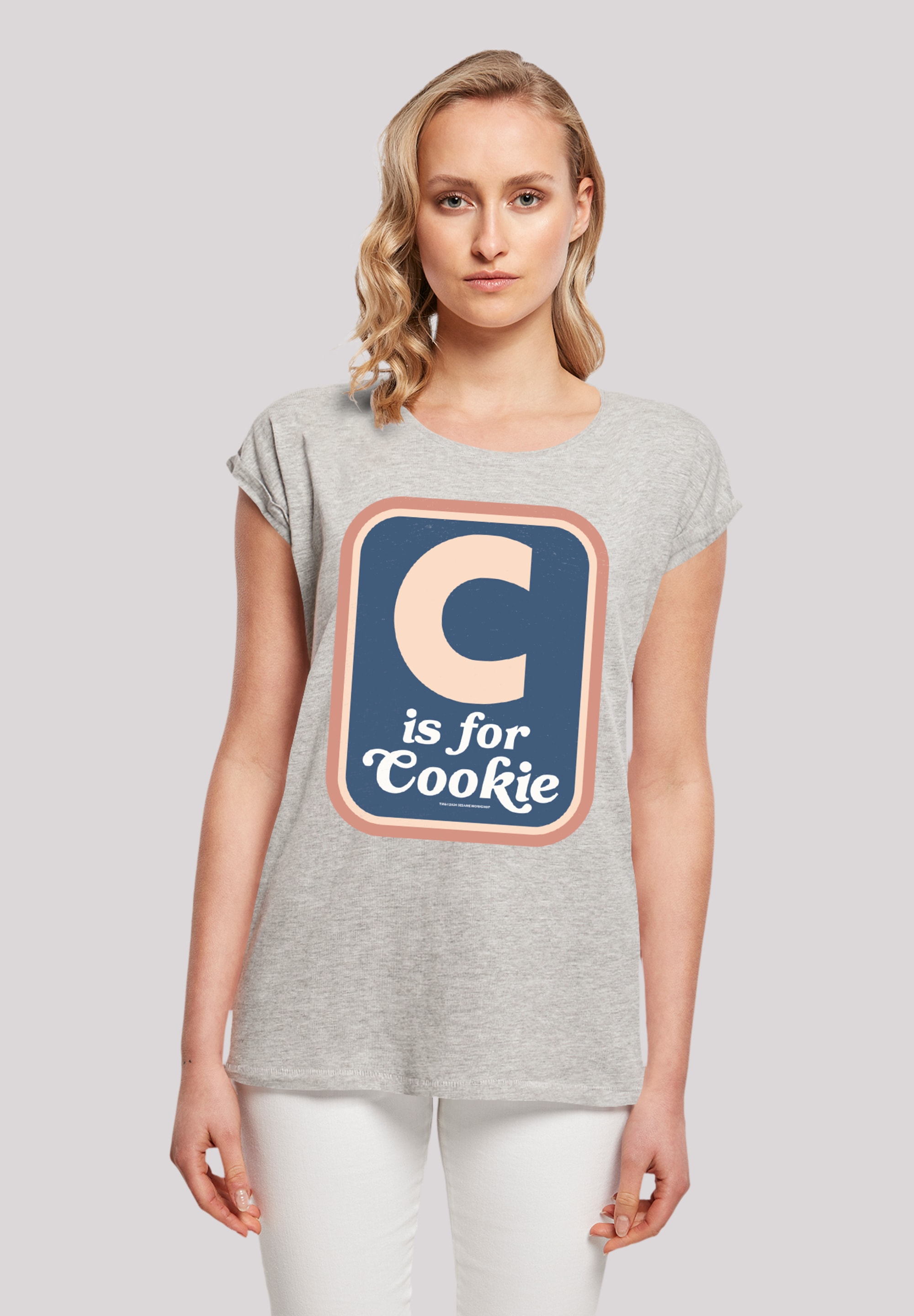 F4NT4STIC T-Shirt "Sesamstraße C is for Cookie", Premium Qualität, Weihnach günstig online kaufen