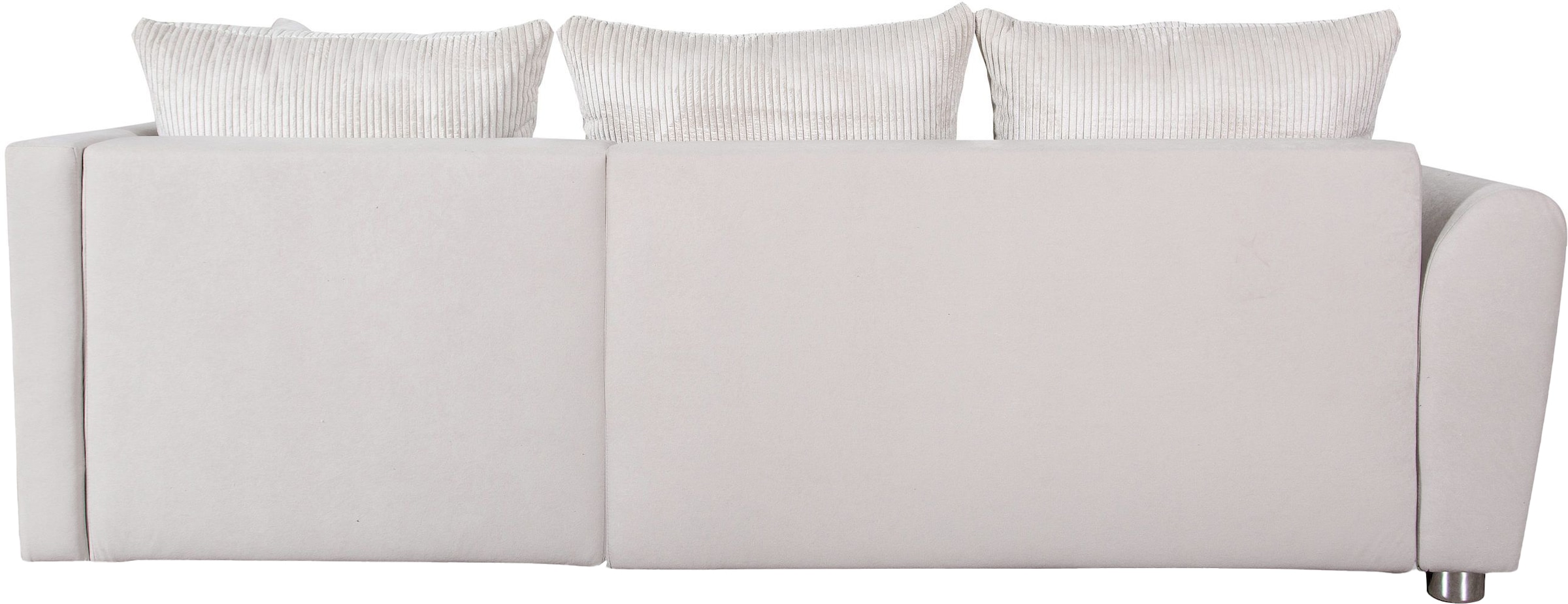 COLLECTION AB Ecksofa »JANA«, Ecksofa,Bettfunktion,Bettkasten,Bonnelfederkern,Rückenkissen