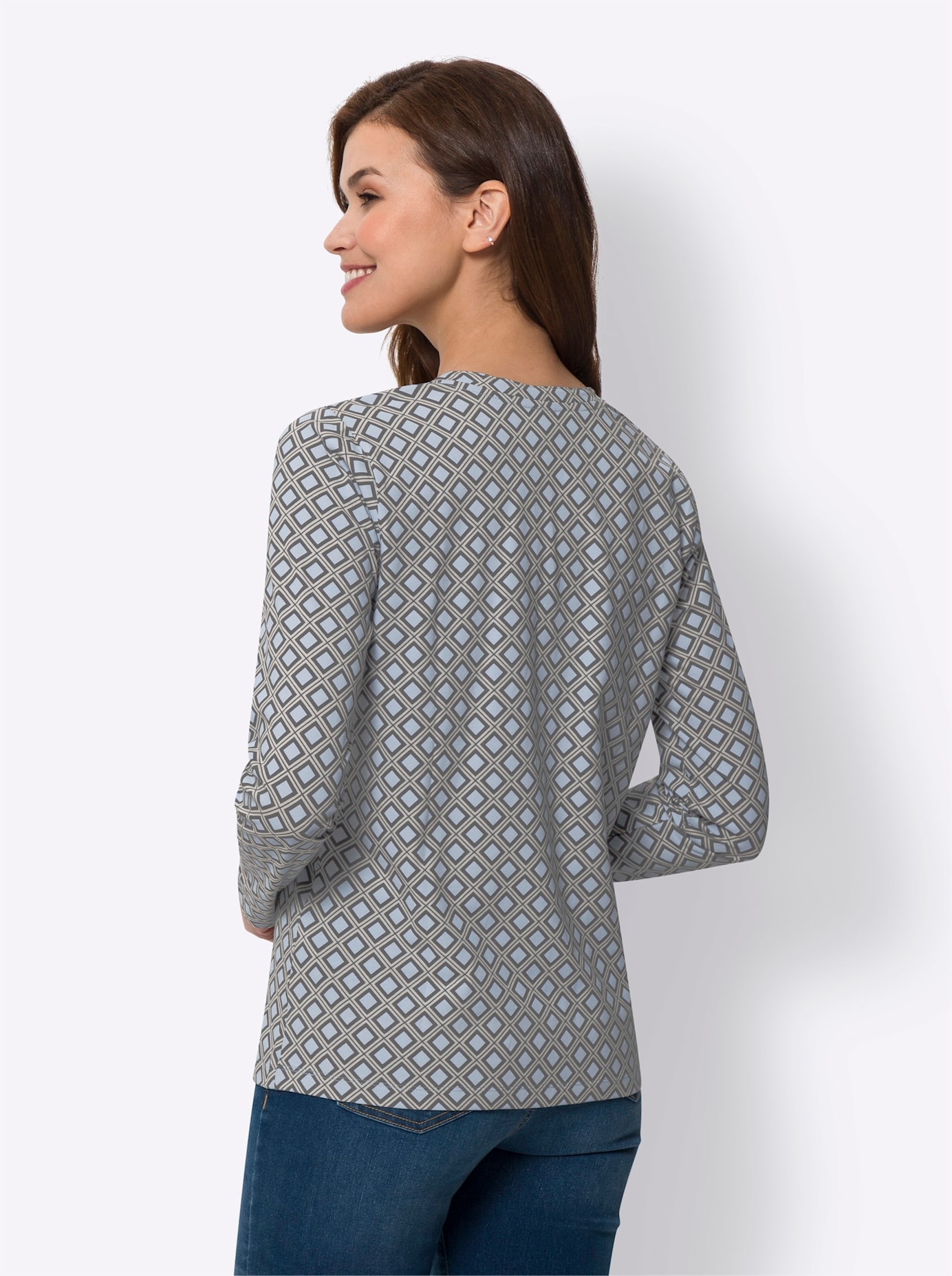 heine Langarmshirt »Druck-Shirt«, (1 tlg.)