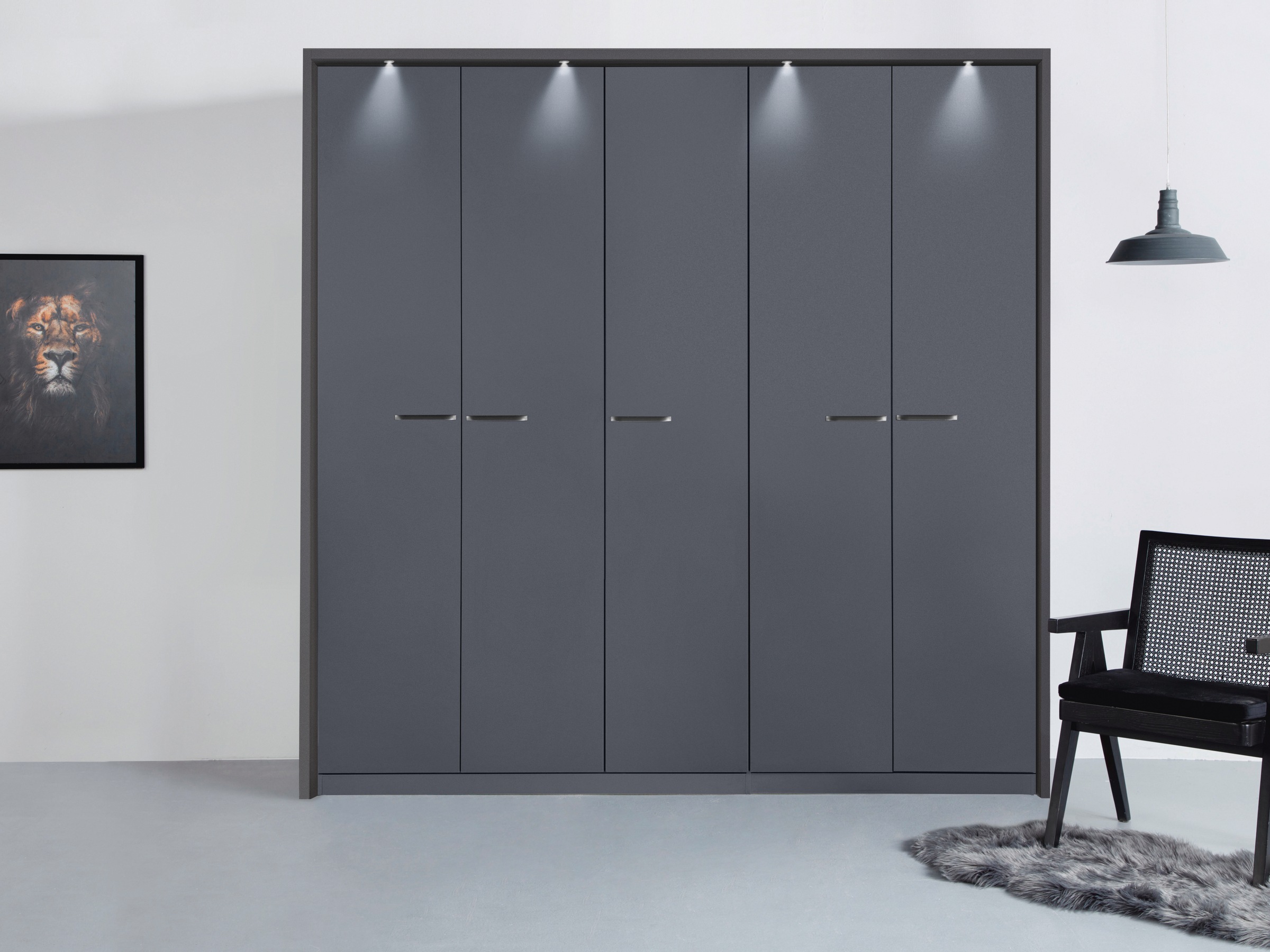 rauch Drehtürenschrank »Oteli«, inkl. Passepartout optional mit Beleuchtung
