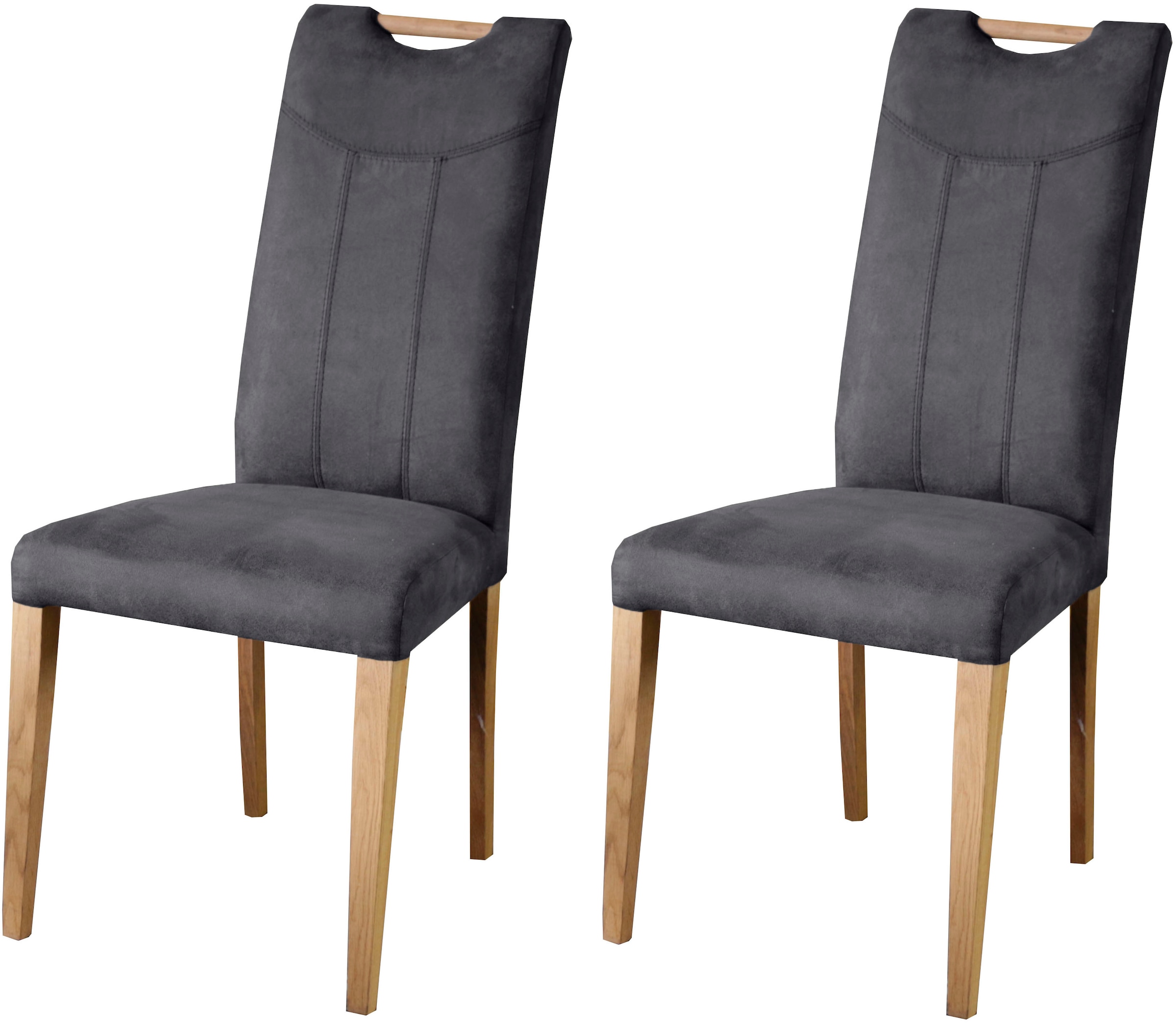 Home affaire Esszimmerstuhl "Roberta Polsterstuhl, Gestell Eiche massiv" (S günstig online kaufen