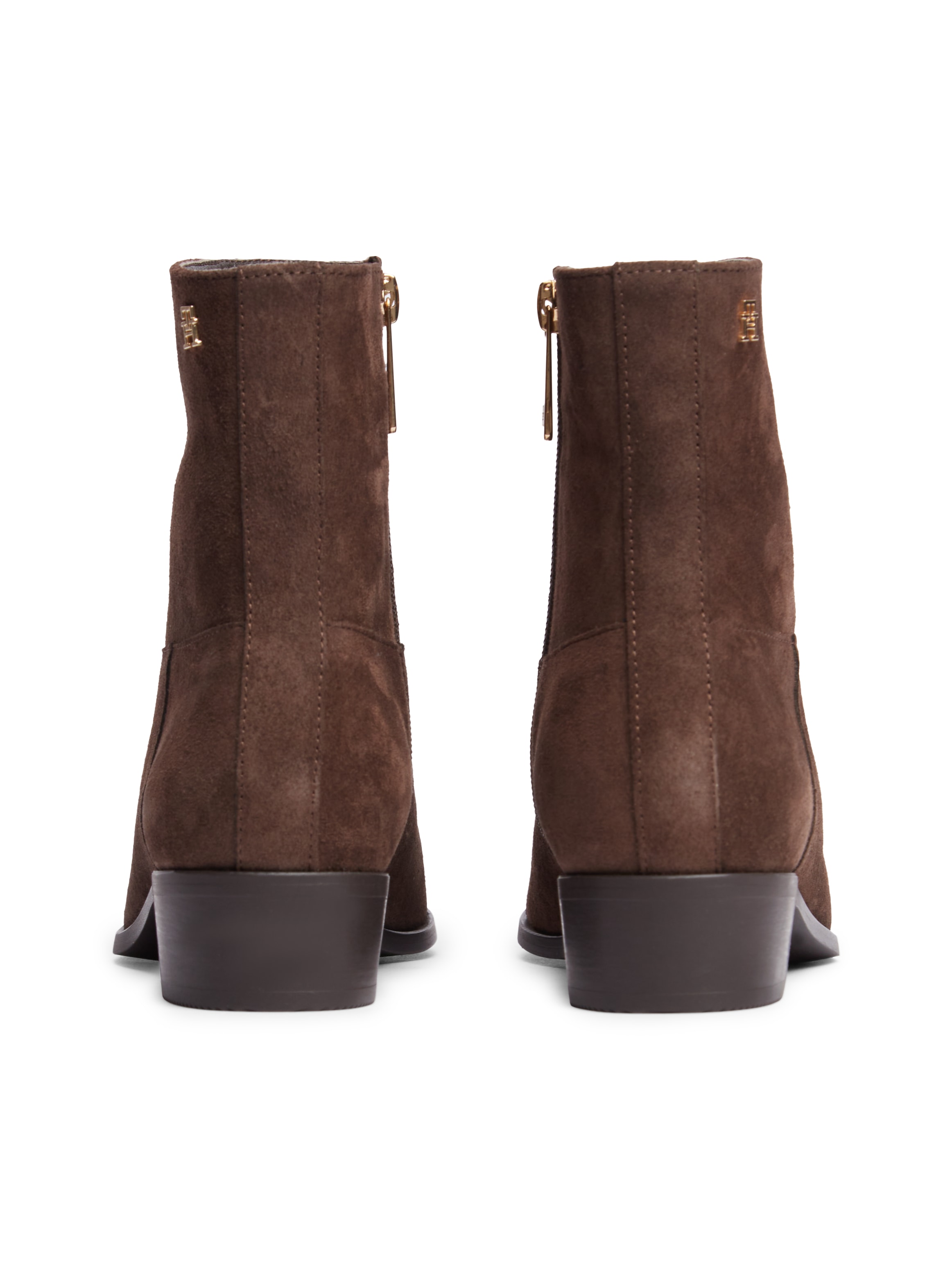 Tommy Hilfiger Stiefelette »SUEDE ANKLE BOOT W ZIP«  Ankleboots, Cowboy-Boots, Kurzstiefel mit Reißverschluss, schmale Form
