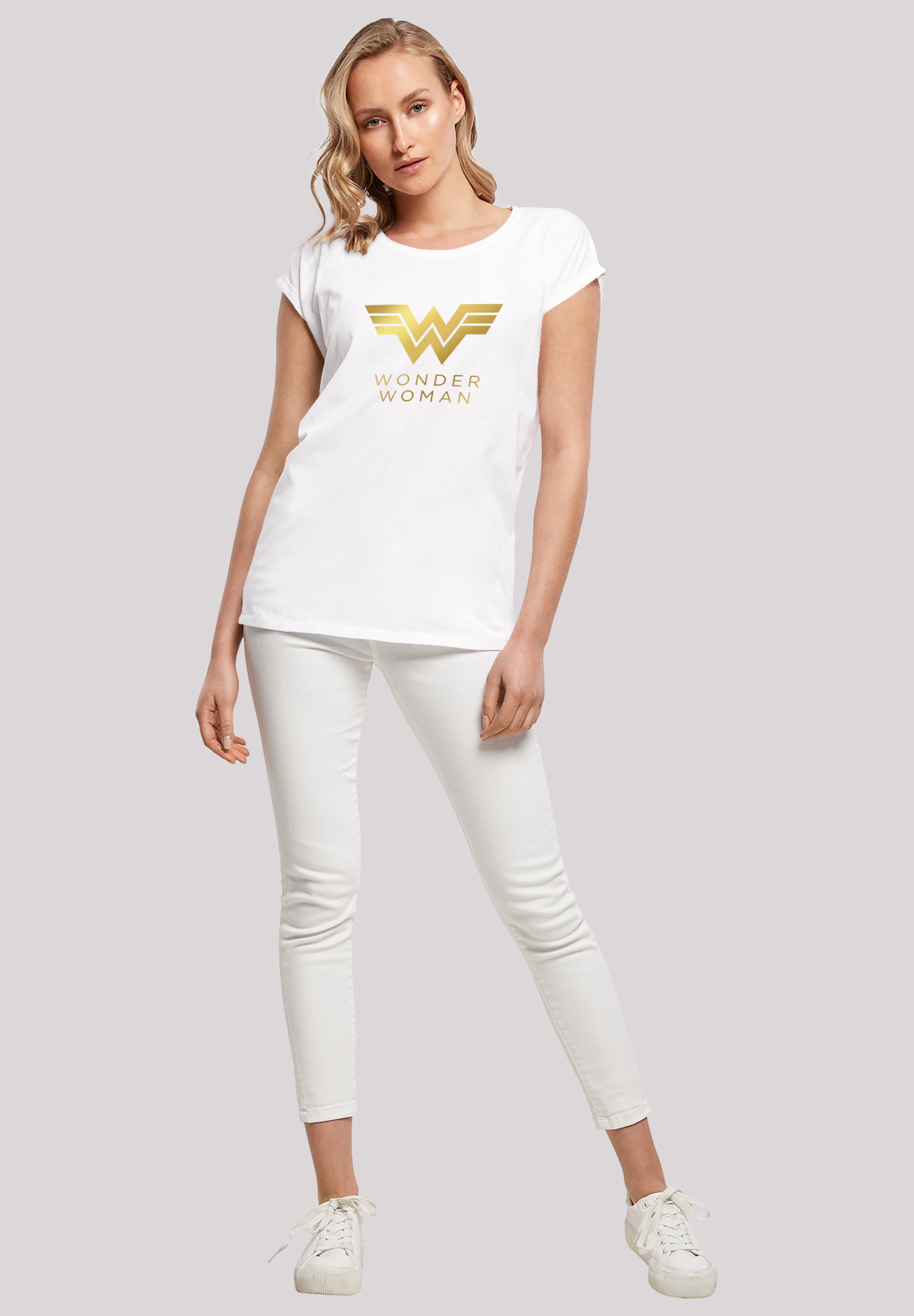 F4NT4STIC T-Shirt »DC Comics Wonder Woman 84 Golden Logo«, Print