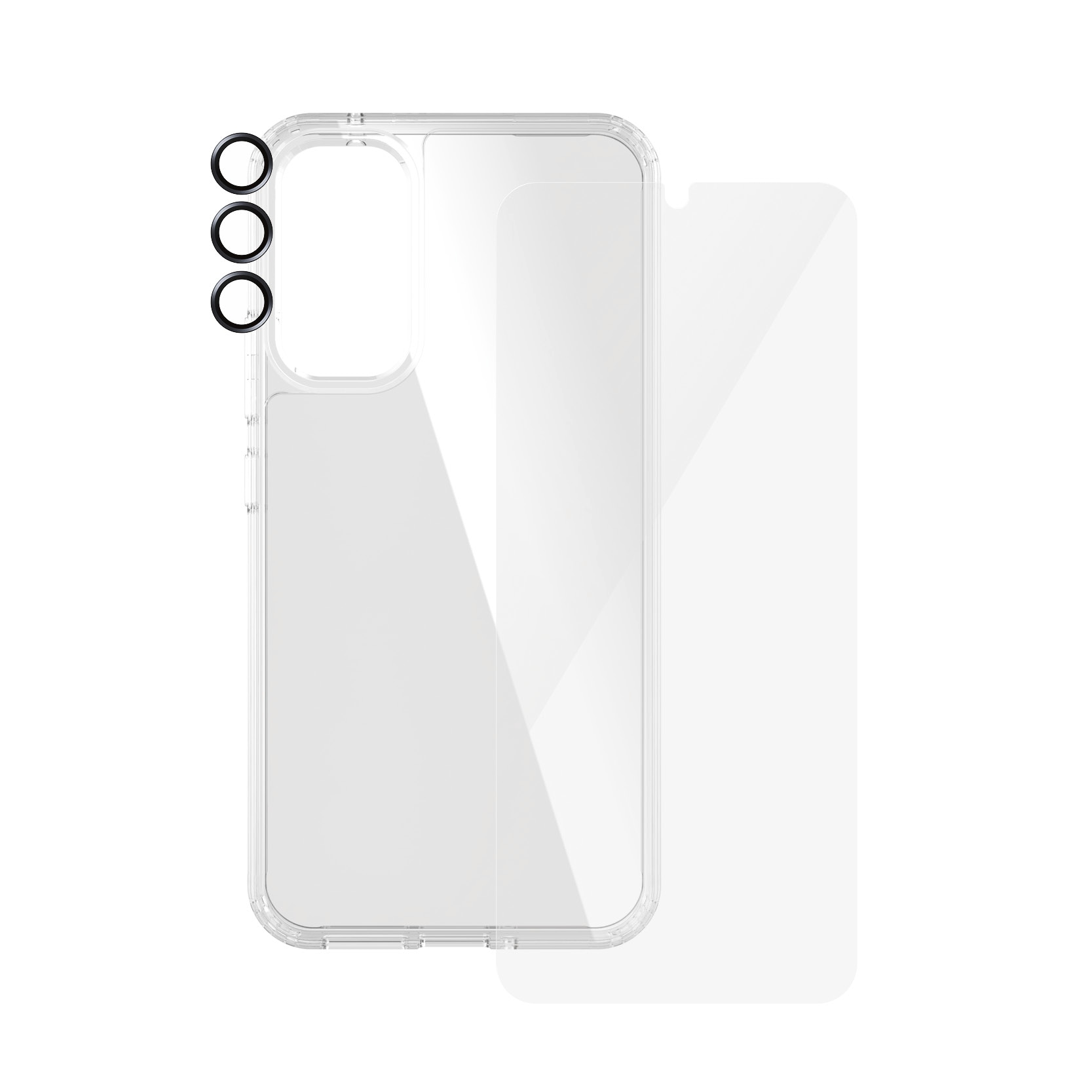 PanzerGlass Displayschutzglas »3-in-1 Bundle Set für Samsung Galaxy A34 5G, UWF«, für Samsung Galaxy A34 5G