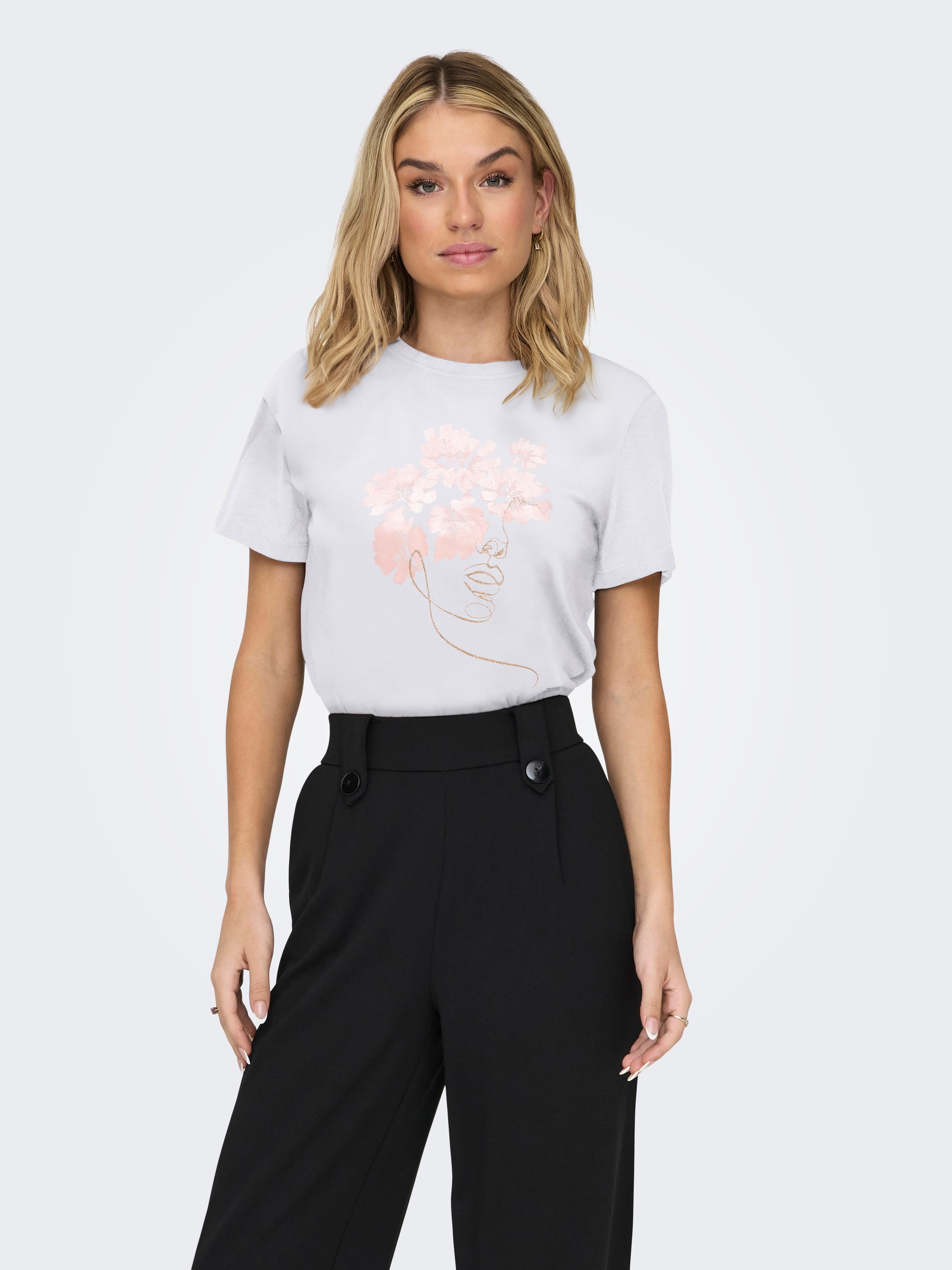 ONLY Kurzarmshirt "ONLKITA LIFE REG S/S MIX TOP CS JRS EX." Baumwolle, regu günstig online kaufen