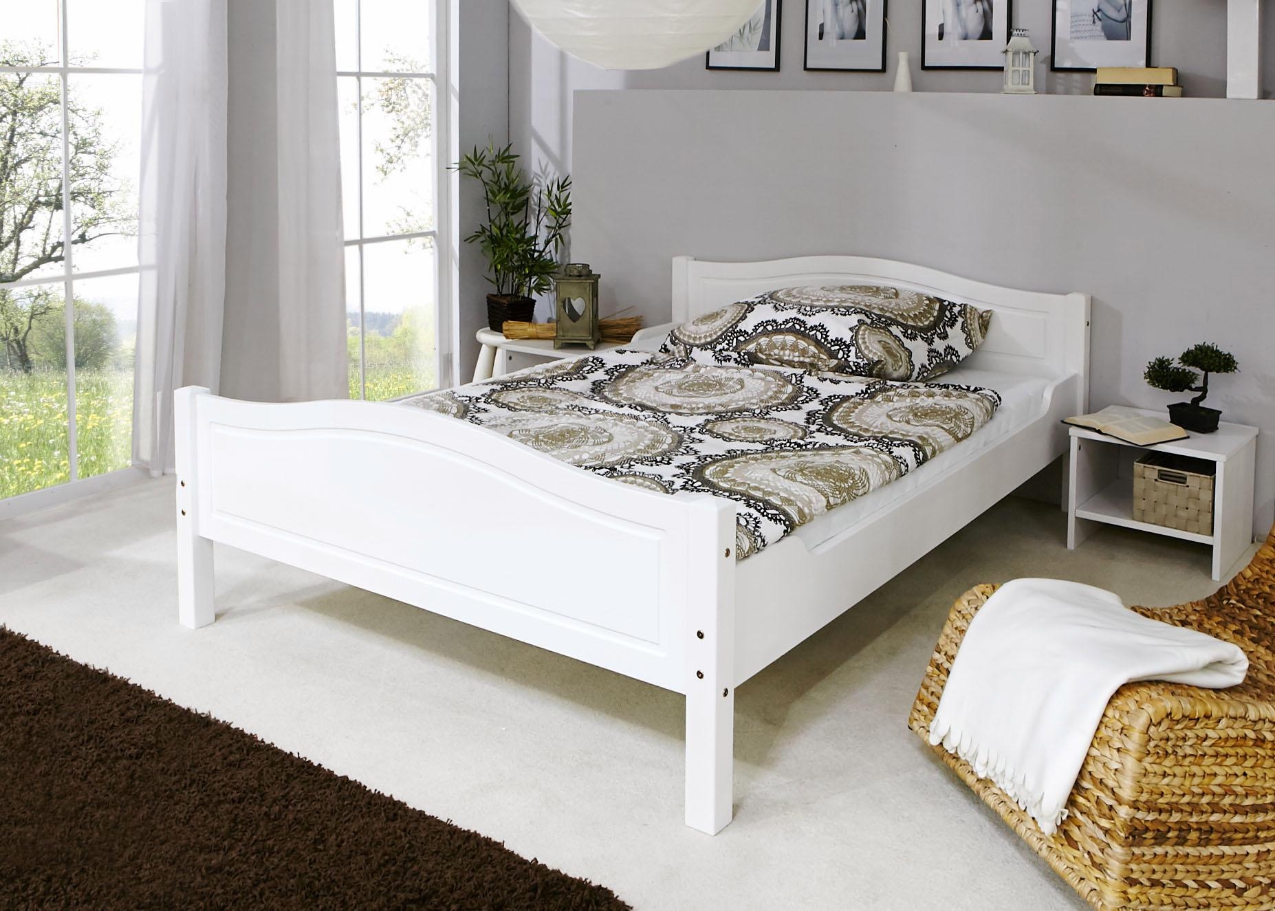 Ticaa "Rita" Doppelbett, aus Kiefer Massivholz, inkl. Rollrost