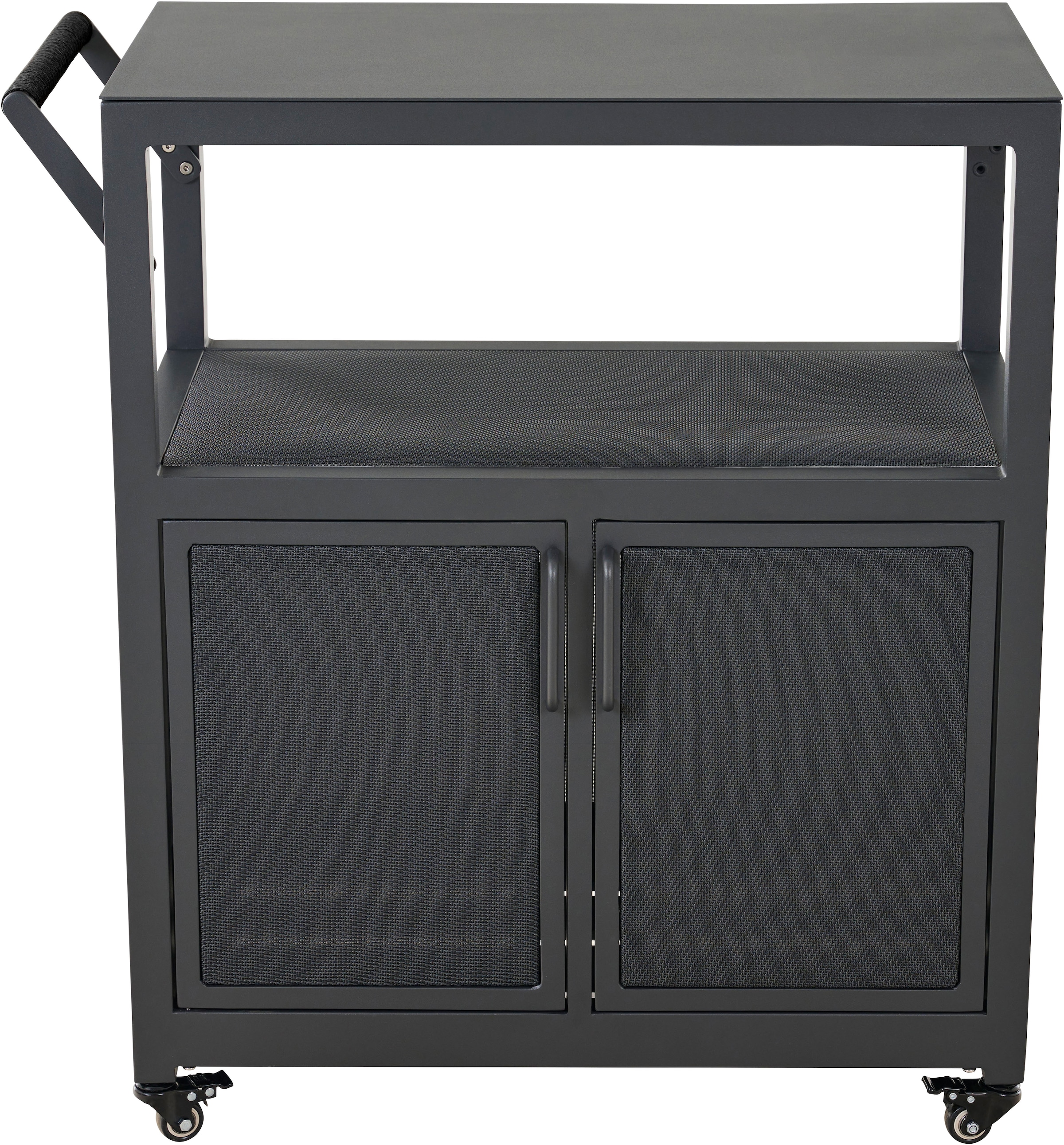 Siena Garden Servierwagen »PALMA klein« Aluminiumrahmen, Ranotex® Bezug dunkelgrau