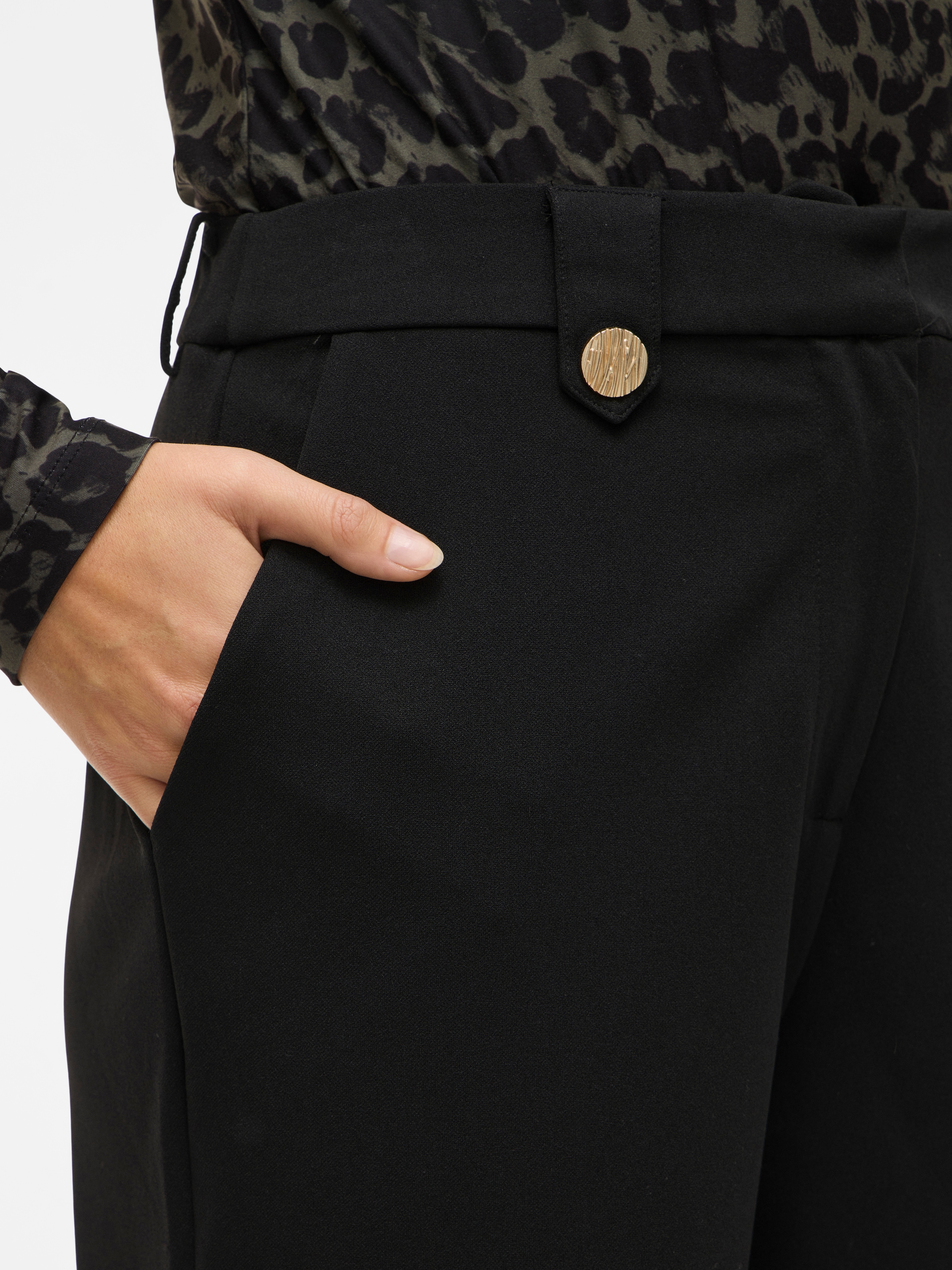 Vila Anzughose »VICLUA HW WIDE BUTTON PANTS- NOOS«