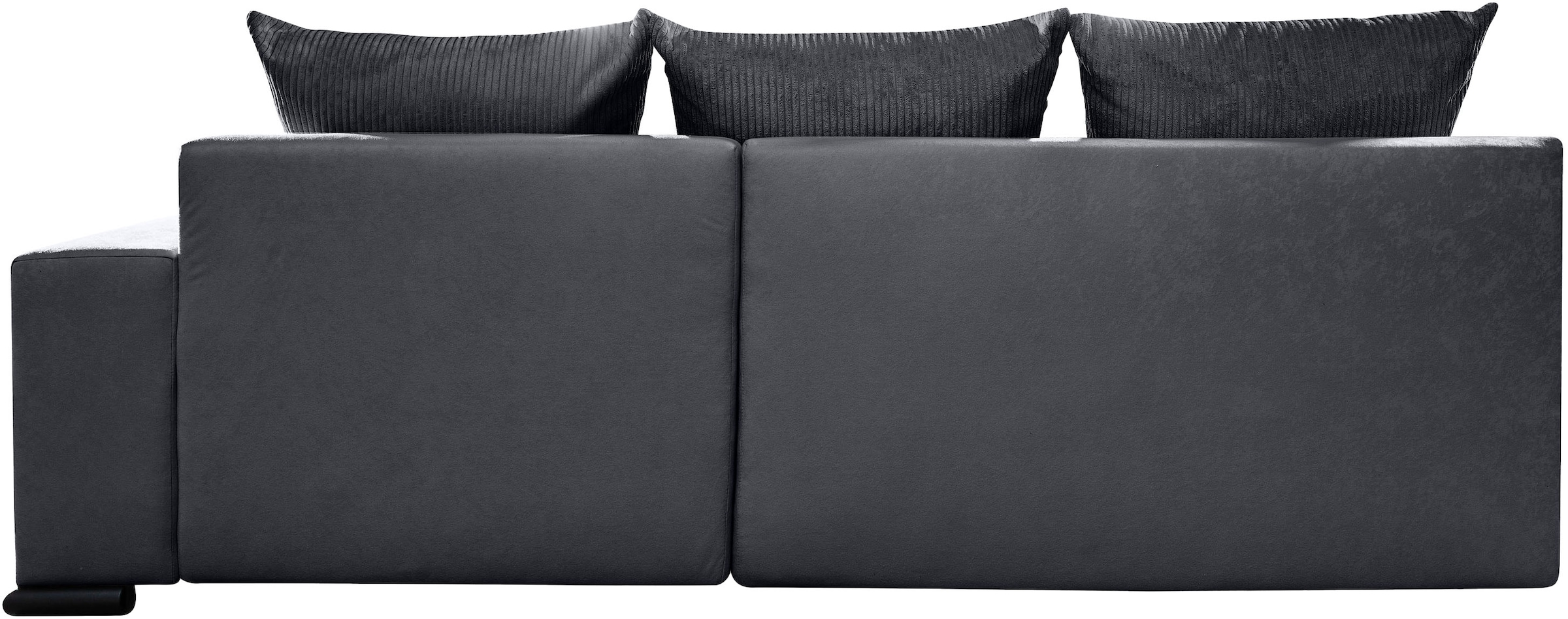 COLLECTION AB Ecksofa »Josy L-Form, B: 214 cm in Cord, Cord-Mix« mit Bettfunktion, Bettkasten & 2 Zierkissen, Federkern