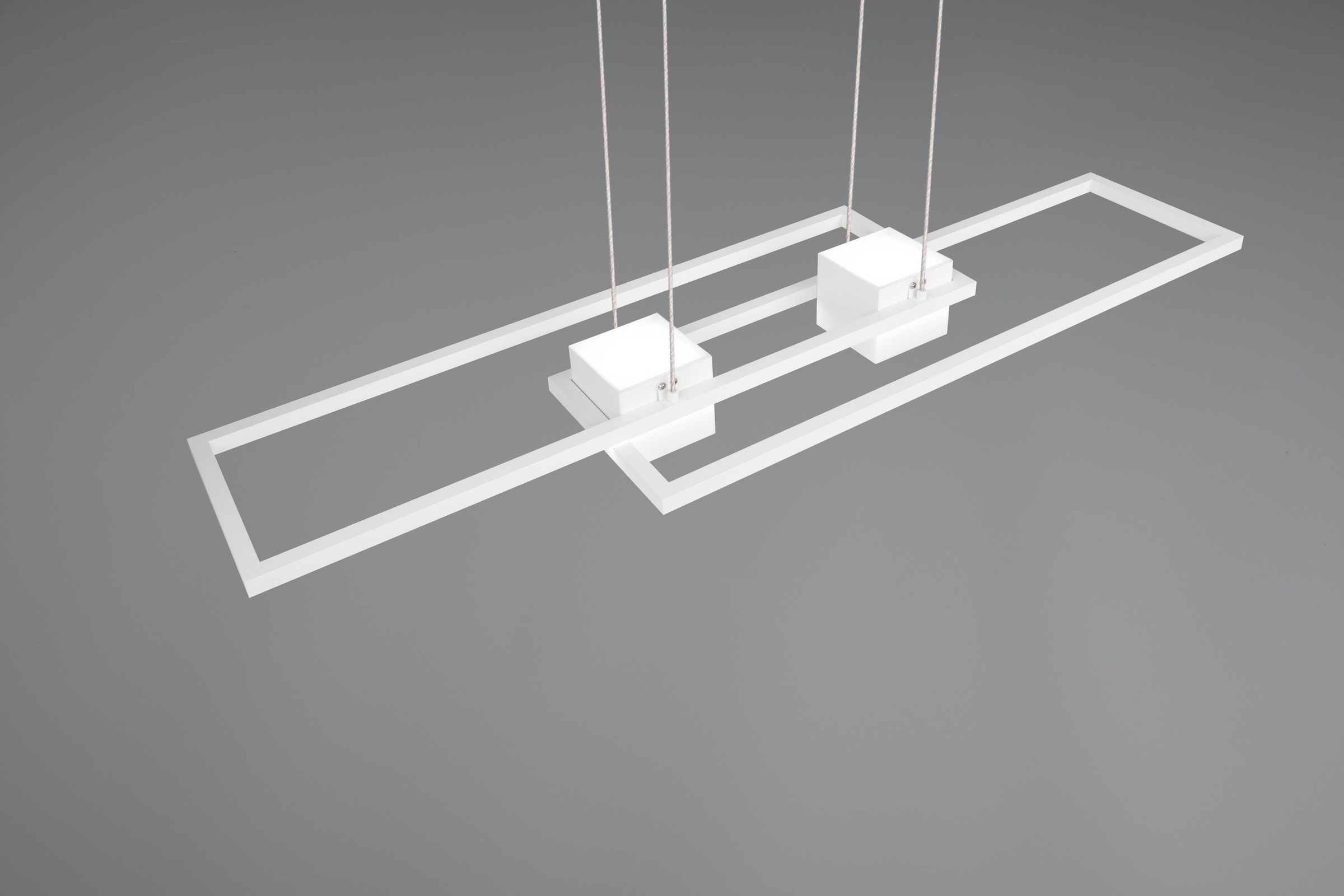 TRIO Leuchten LED Pendelleuchte »ALBANY, LED Hängelampe Wohnzimmer mit Fernbedienung, dimmbar, CCT«, 1 flammig, Leuchtmittel LED-Board | LED fest integriert, Lichtfarbe einstellbar, Memoryfunktion, Nachtlicht, up-and-down Licht