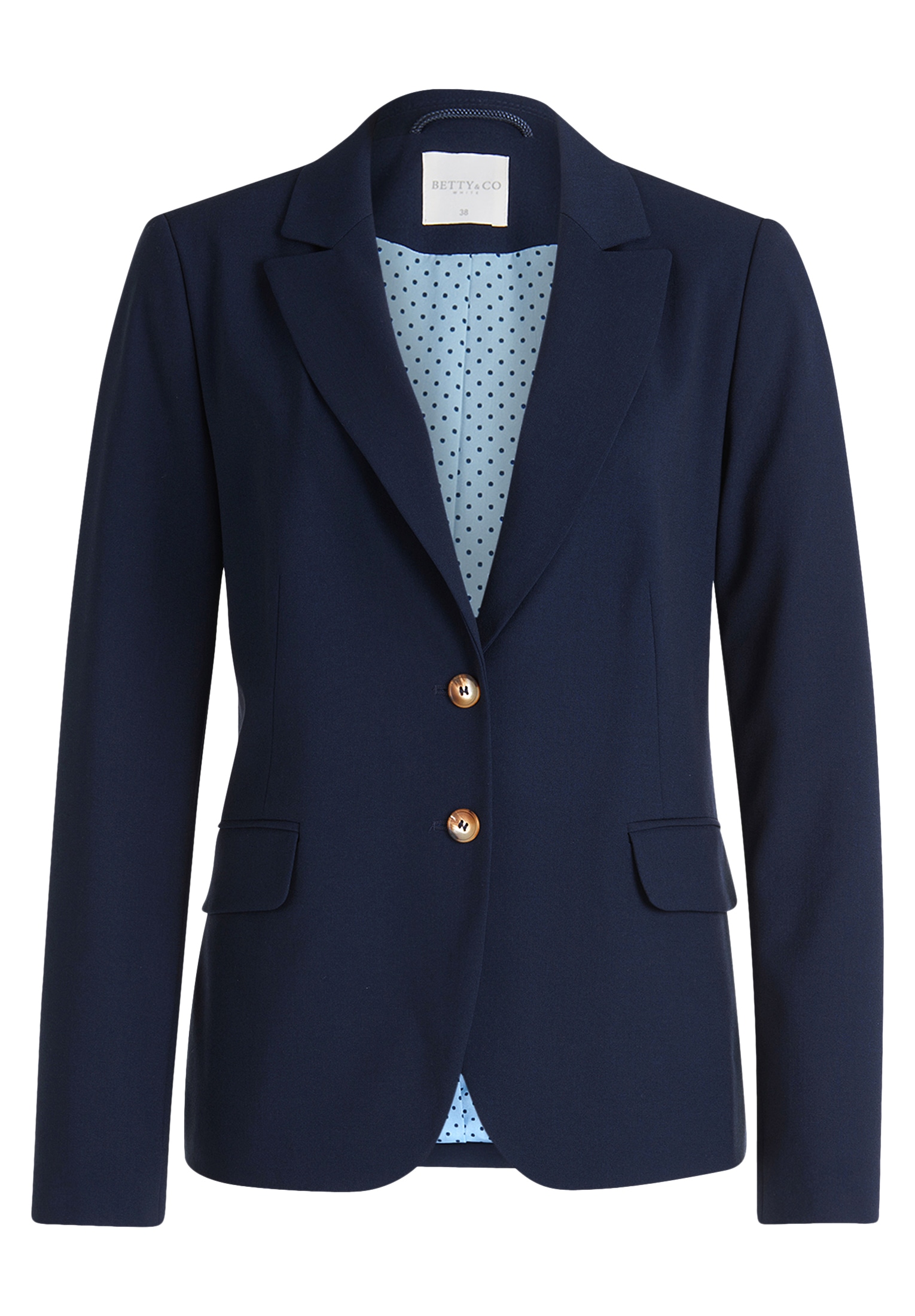 Betty&Co Longblazer »Betty & Co Klassischer Blazer mit Taschen«, Druckfutter