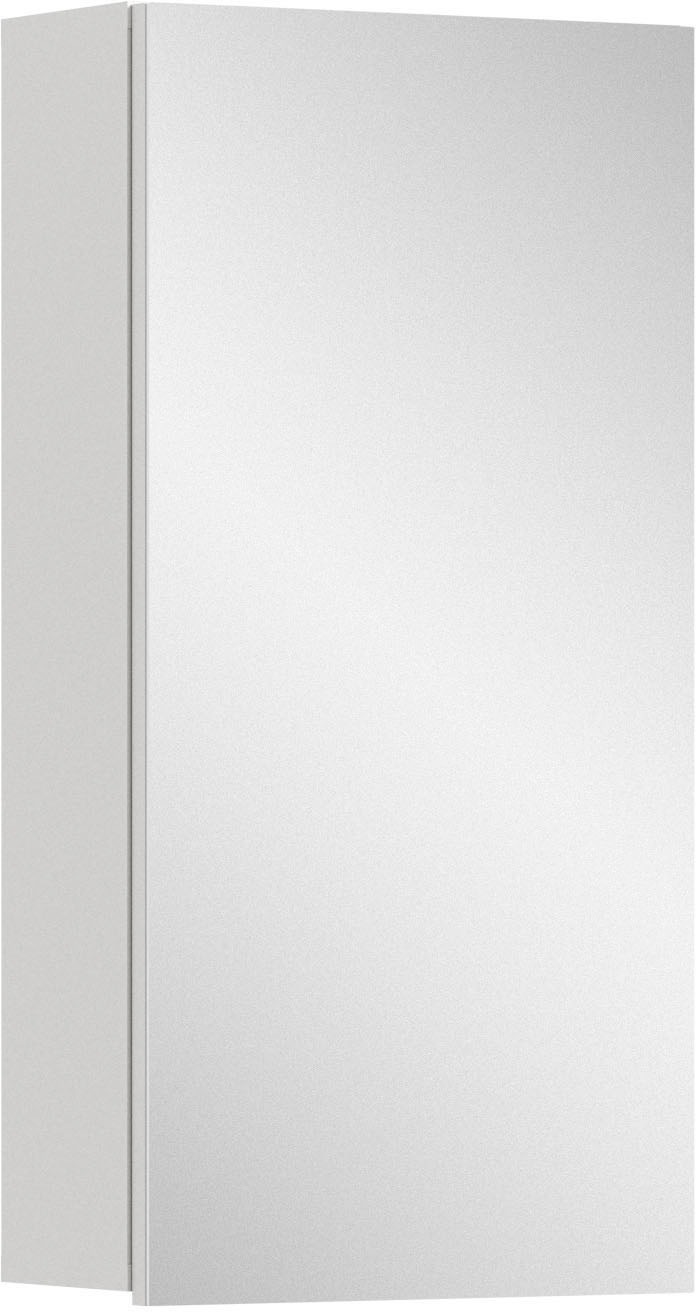 welltime Spiegelschrank "BIEL, Breite 38 cm, 1 Tür, 2 Einlegeböden, 3 Fächer" 1 Stk. tlg. Badmöbel, Badschrank, Schrank, Wandschrank, Bad, Badezimmer