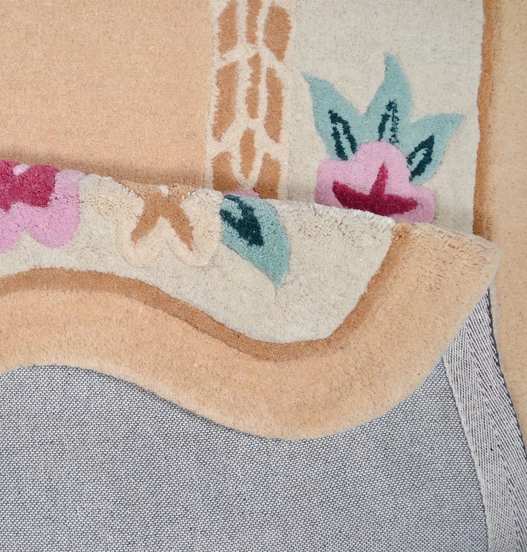 Thumbnail - THEKO Wollteppich "Lifou" blumenförmig 14 mm Höhe reine Wolle, handgewebt, ideal im Wohnzimmer & Schlafzimmer