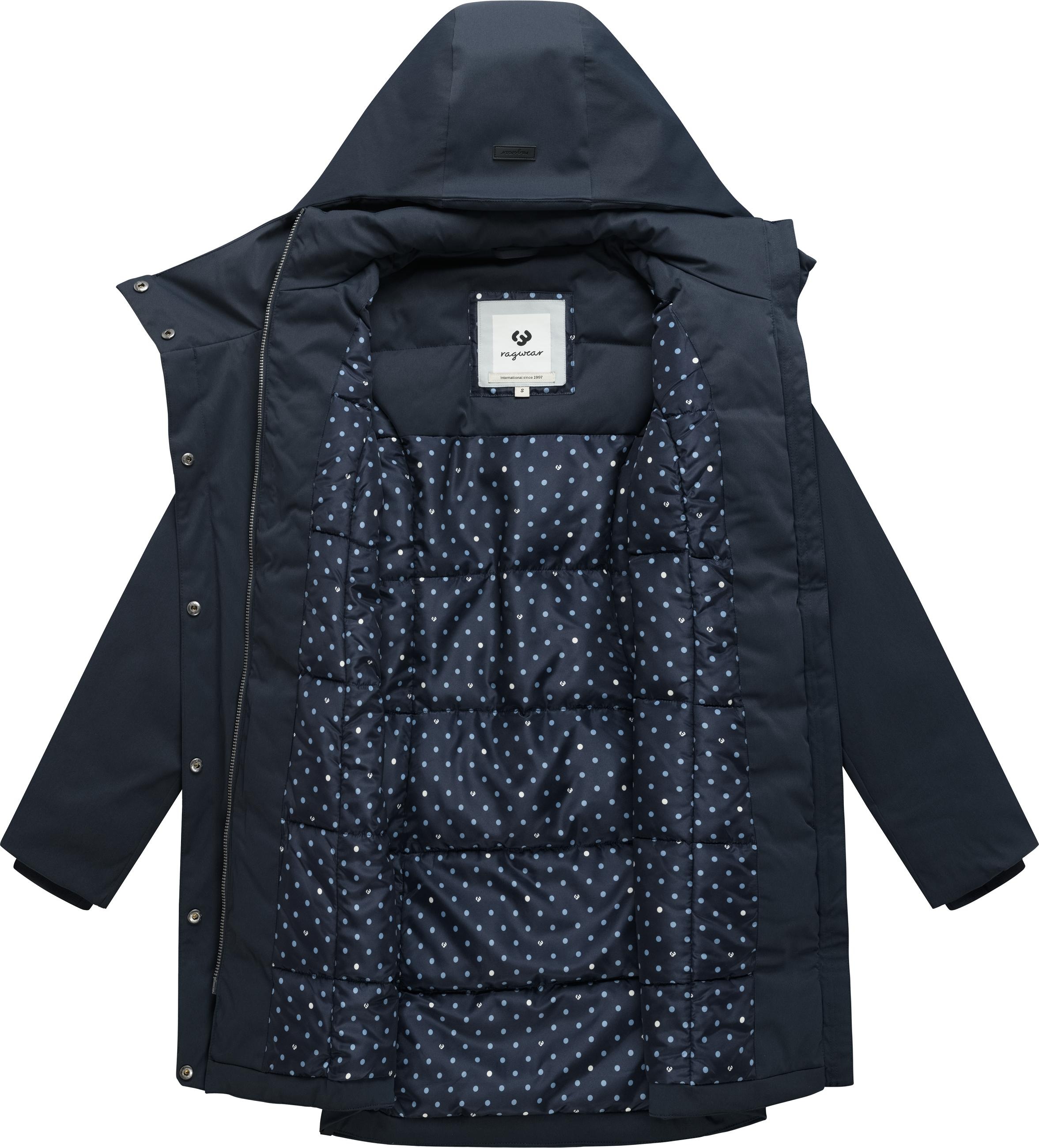 Ragwear Kurzmantel »Pavleen Y« Griffiger Damen Mantel mit hohem Kragen