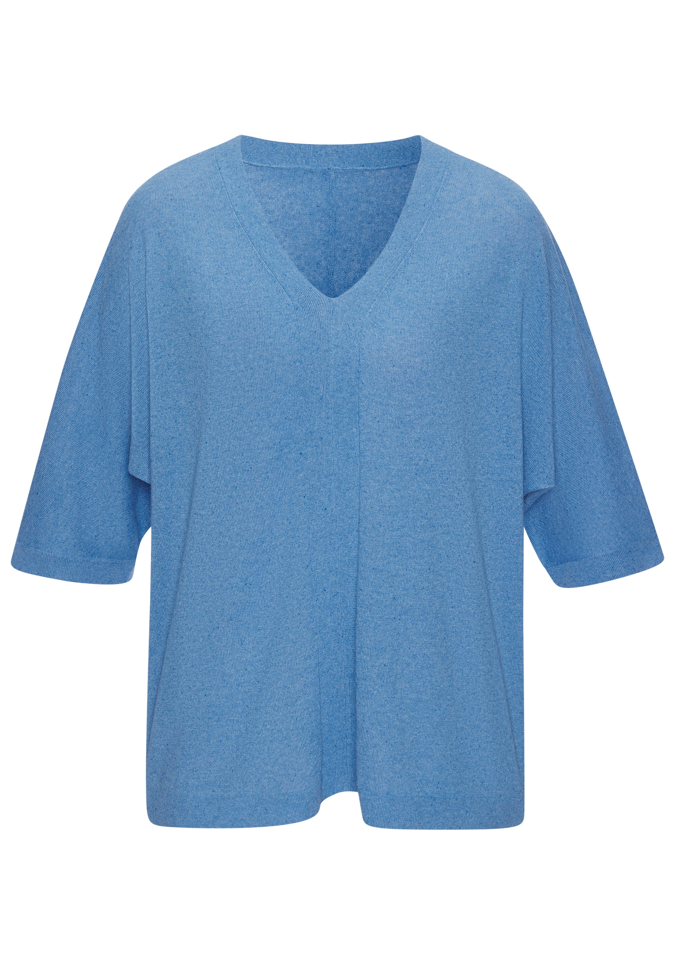 Vivance Kurzarmshirt "mit Zierknopfleiste", aus weicher Strickqualität mit günstig online kaufen