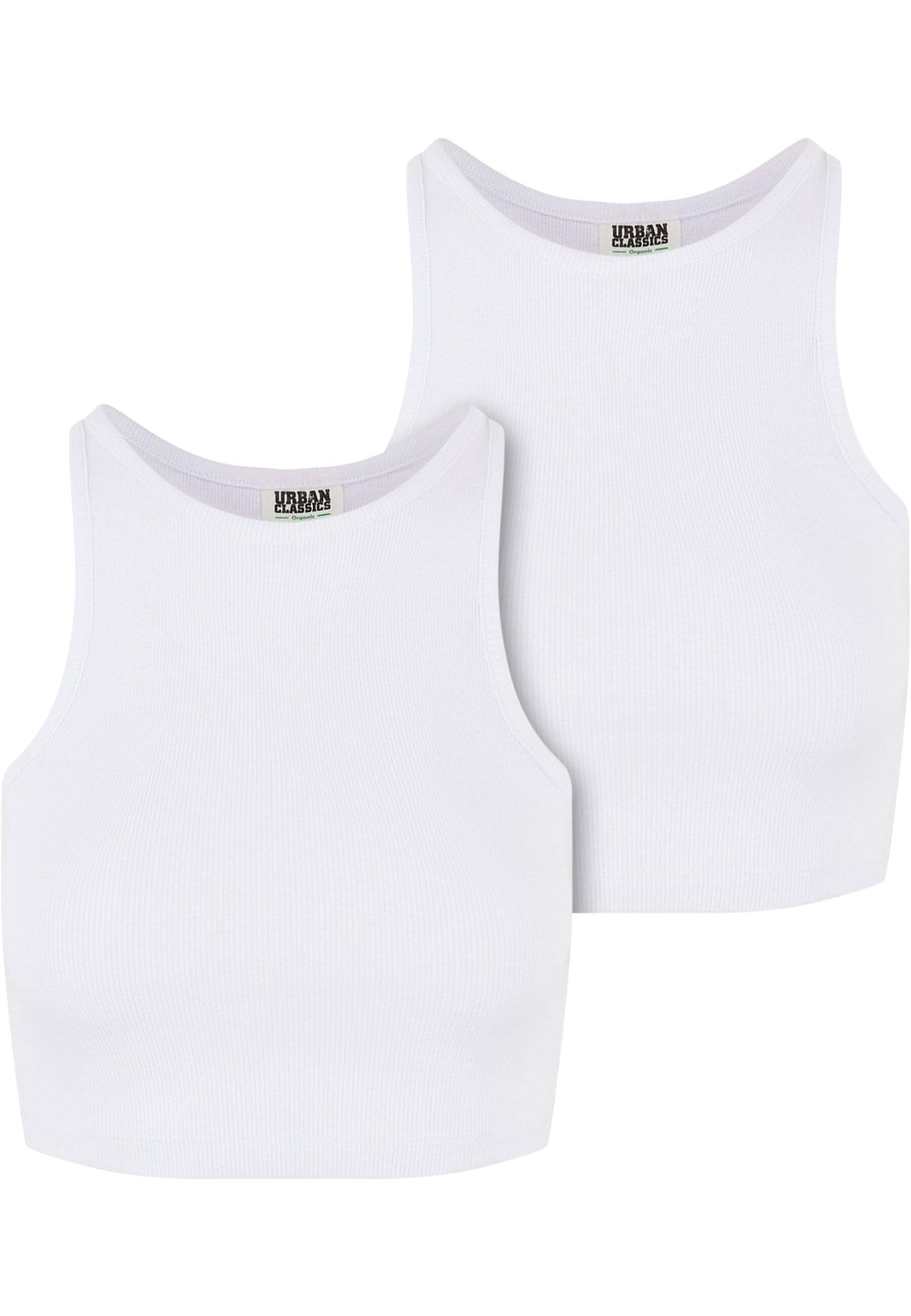URBAN CLASSICS Muskelshirt "Urban Classics Ladies Organic Cropped Rib Top 2 günstig online kaufen